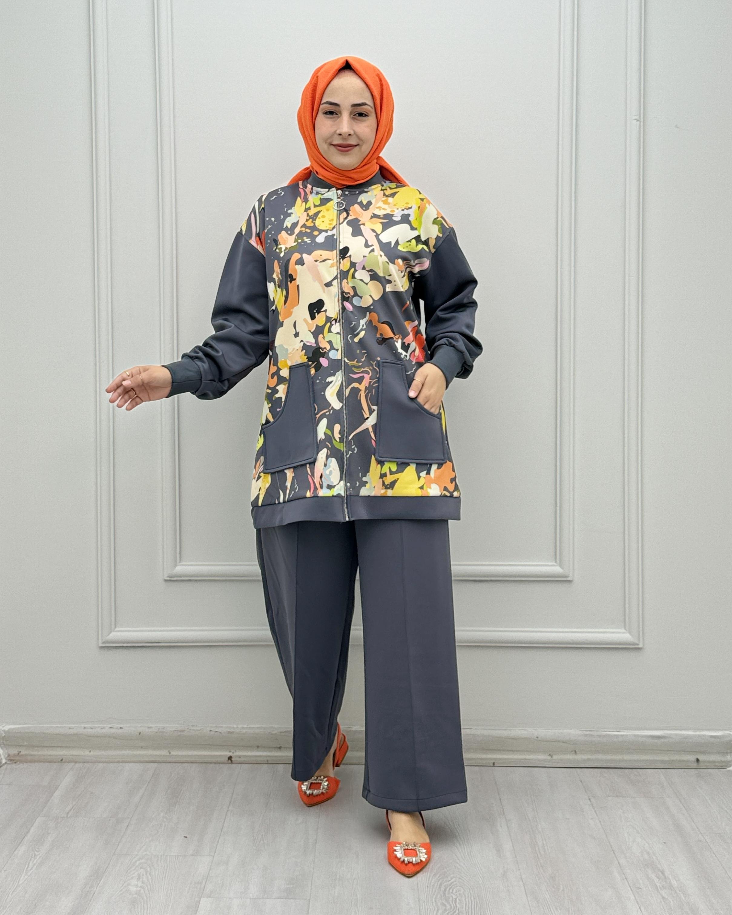 2457-Ebru Takım-Antrasit