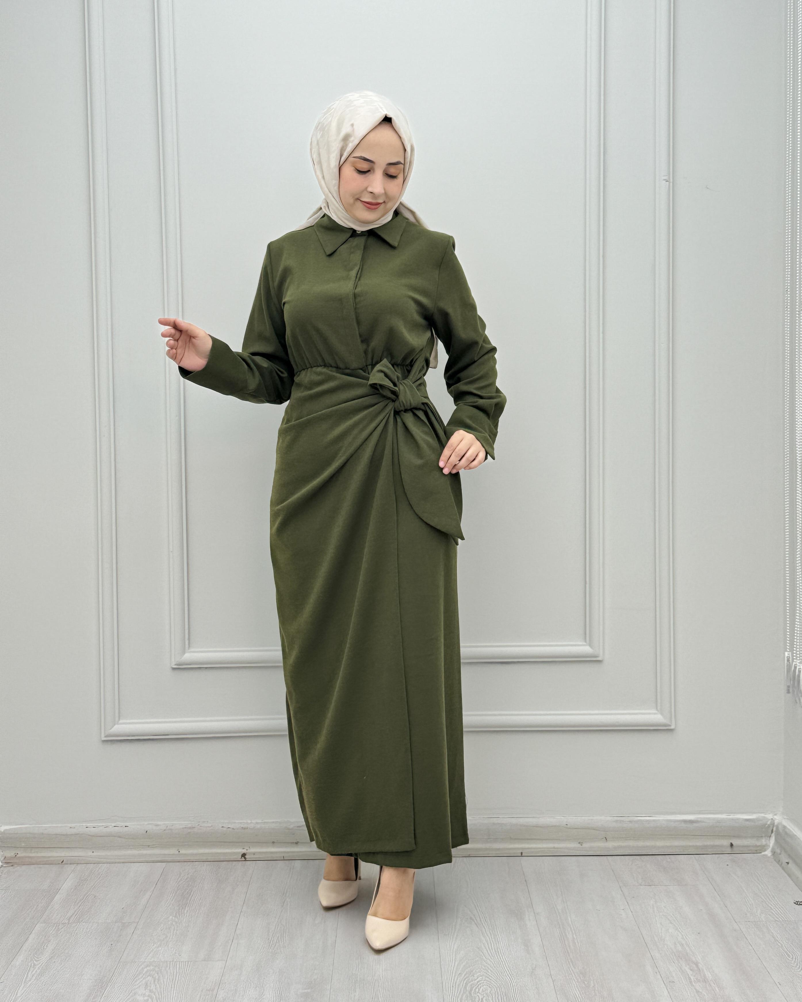 3226-Esin Elbise-Yeşil