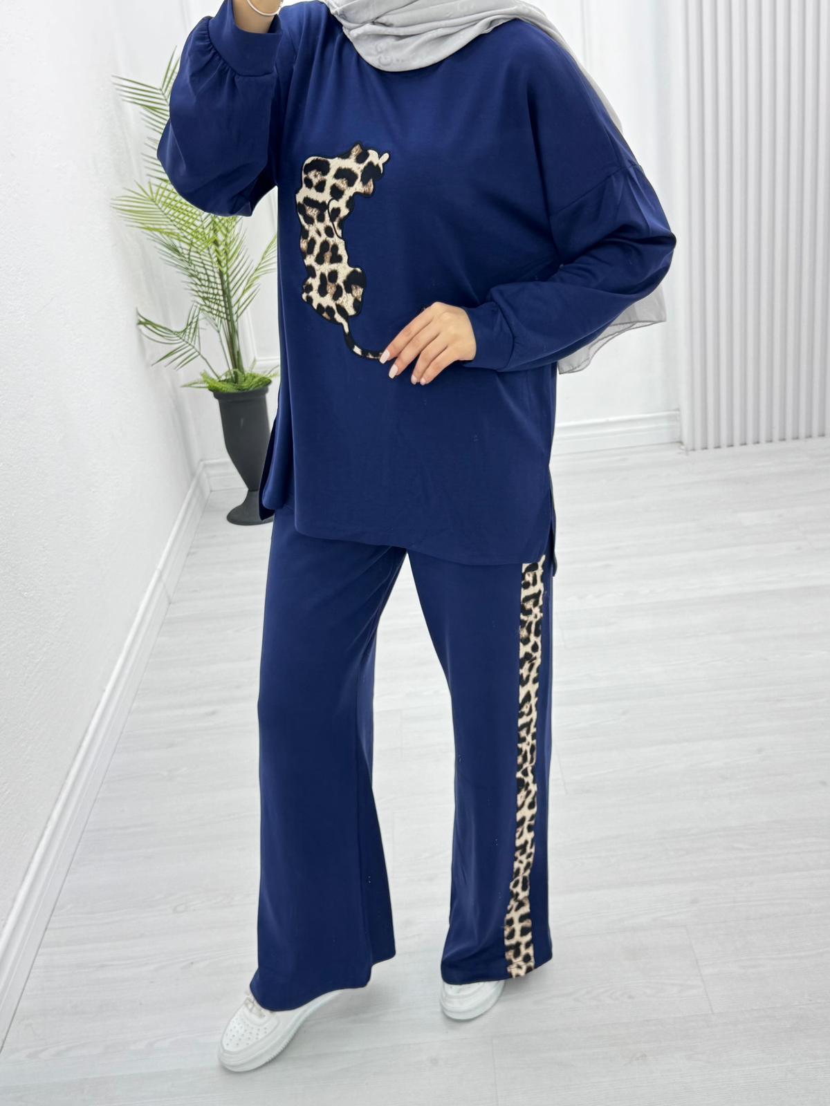 Gx1079-Leopar Takım-Lacivert
