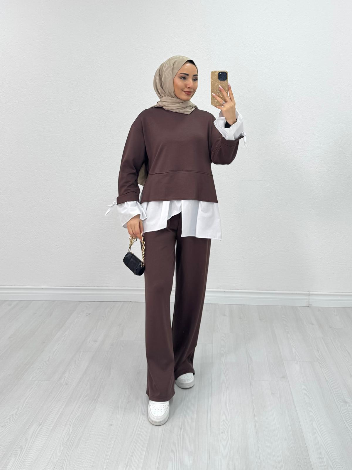 Lx1033-Bilse Takım-Kahverengi