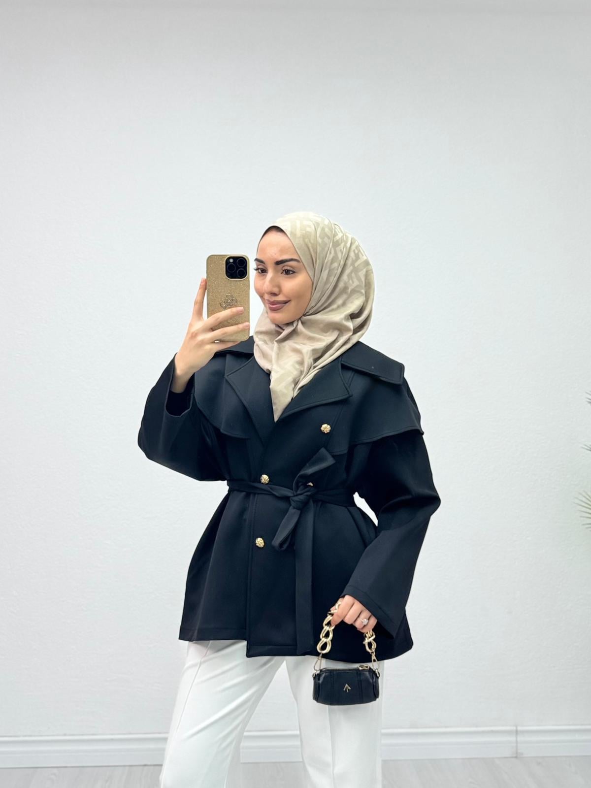 Lx7823-Premium Ceket-Siyah