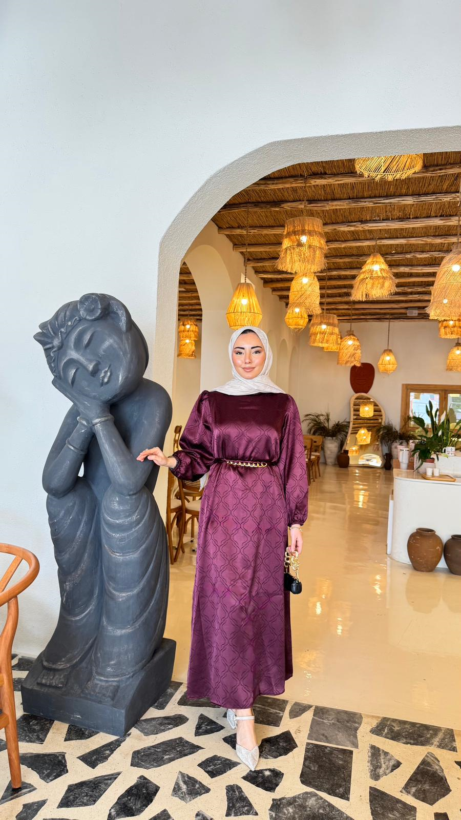 Px5833-Hayal Elbise-Mor