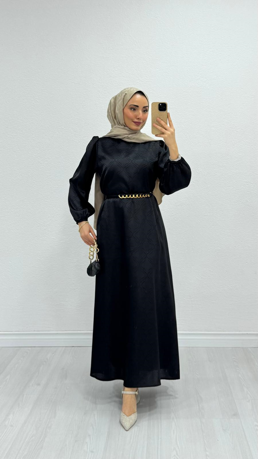 Px5833-Hayal Elbise-Siyah