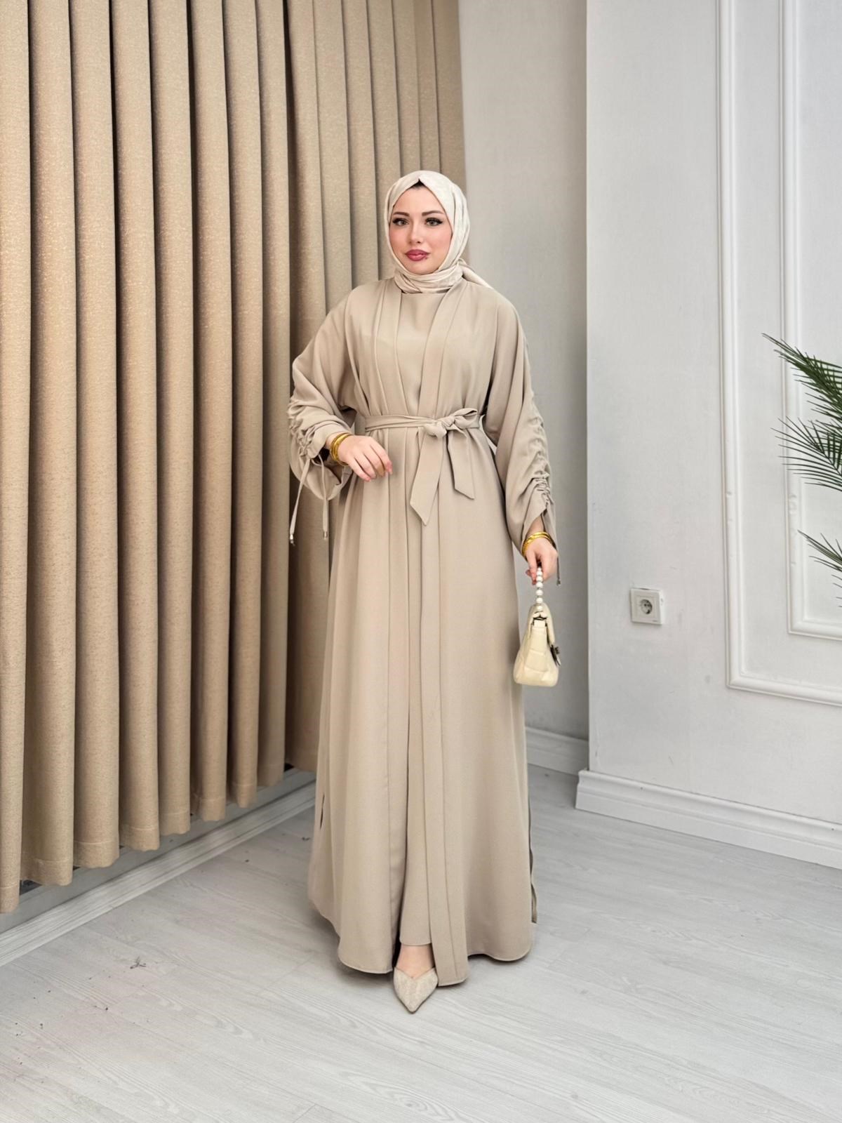 Qv2557-Abay Elbise-Bej