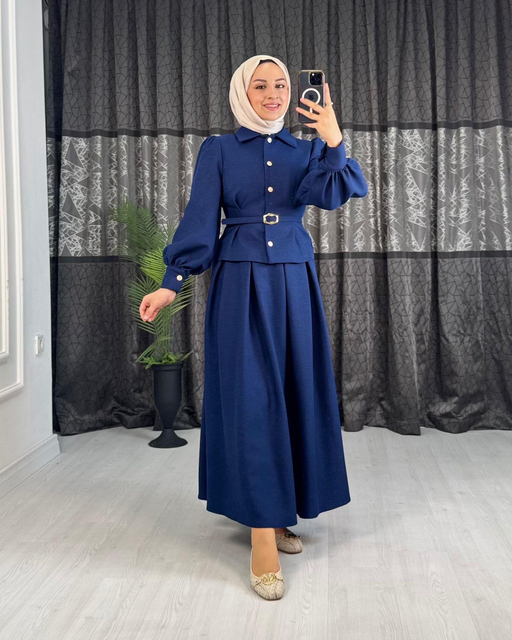 Tx3422-Lustre Etek Takım-Lacivert