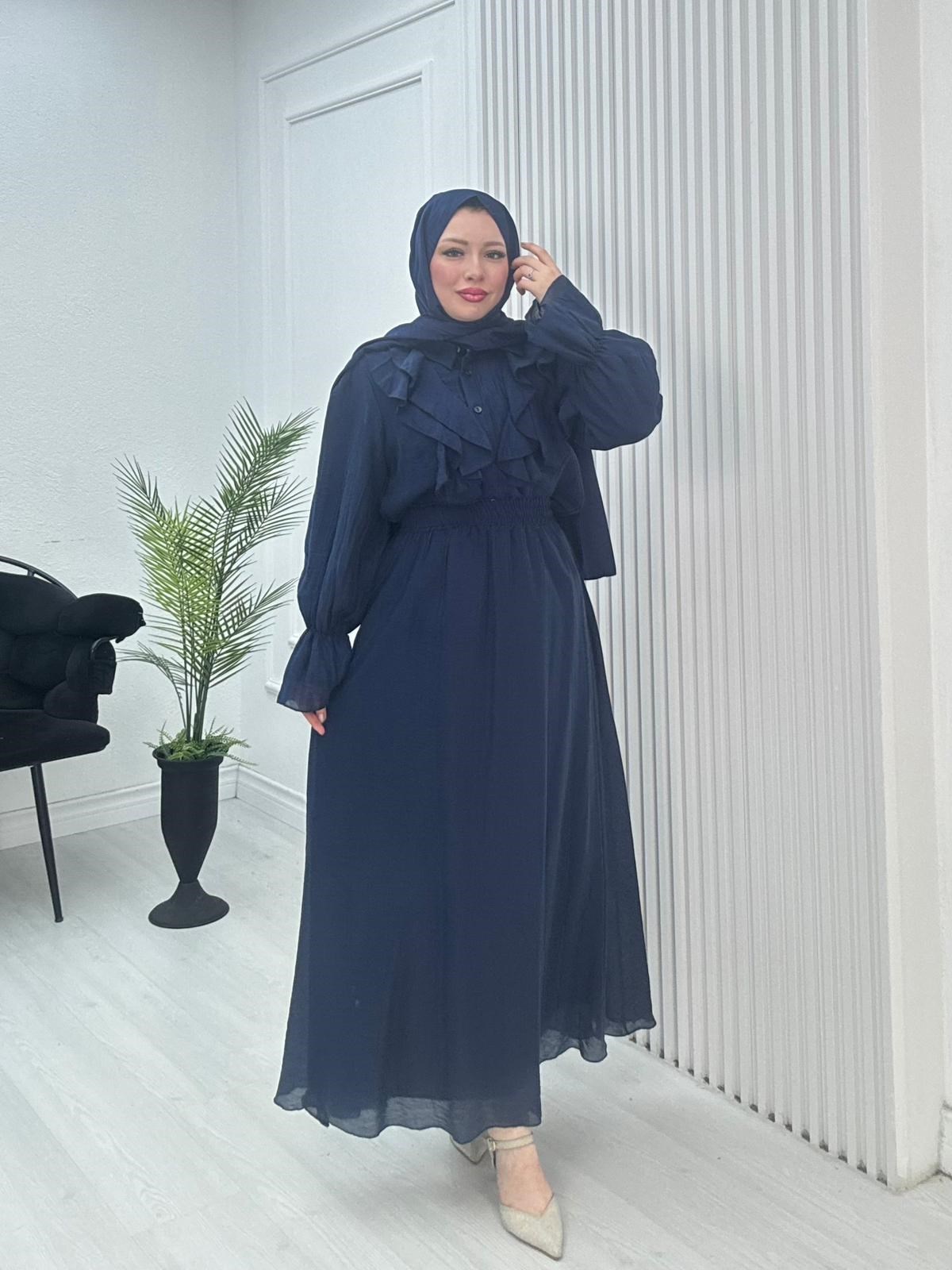 Yb3435-Aura Vual Etekli Takım-Lacivert