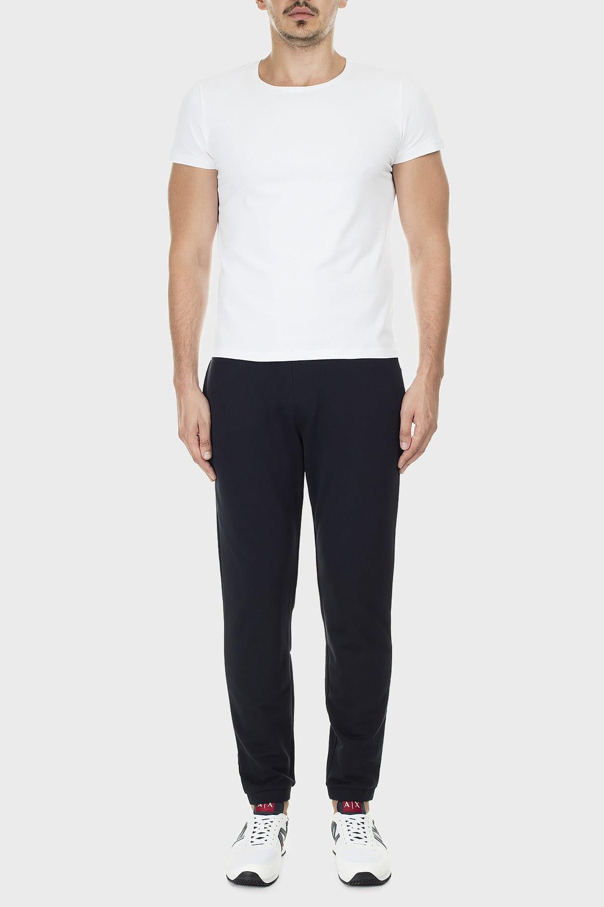 Armani Exchange Armani Exchange Erkek Dokuma Kumaş  Normal Bel  Düz Model Lacivert Pantolon 8NZP82 ZJH3Z-1510