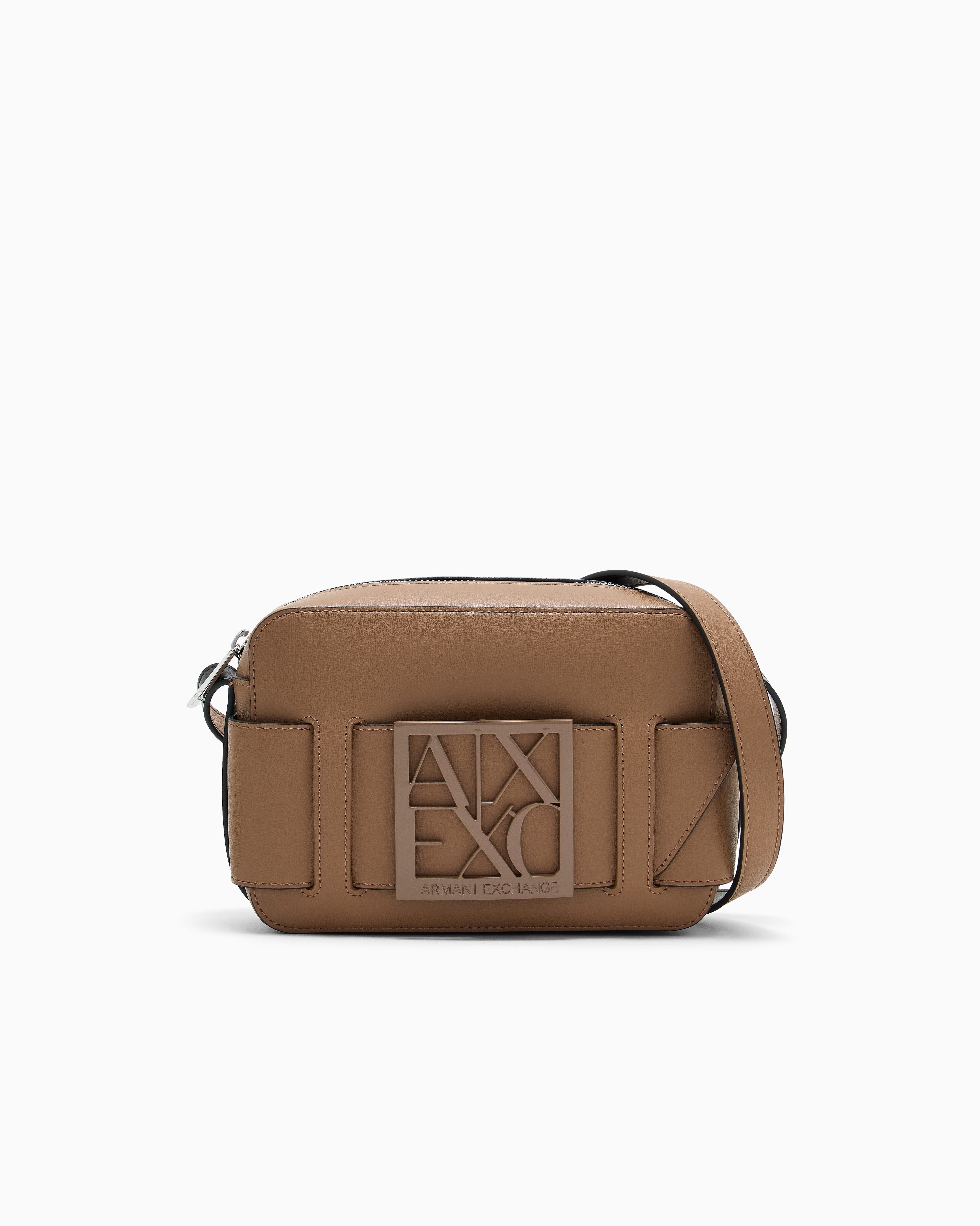 Armani Exchange Armani Exchange Kadın Marka Logolu Ayarlanabilir Omuz Askılı Kahverengi Omuz Çantası 942699 0A874-U6186