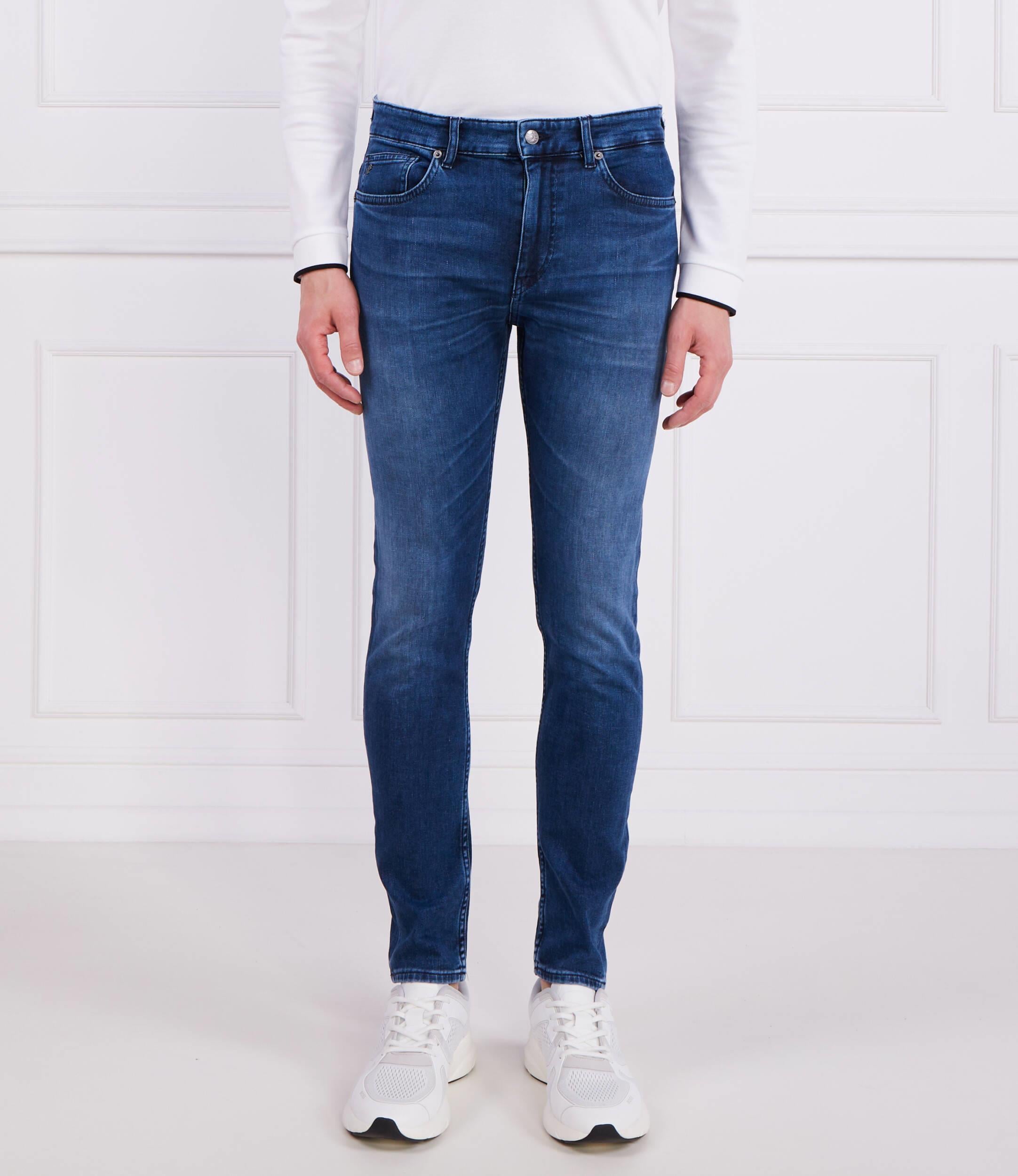 BOSS BOSS Erkek Denim Kumaş  Normal Bel Düz Model Lacivert Jeans 50496202-416