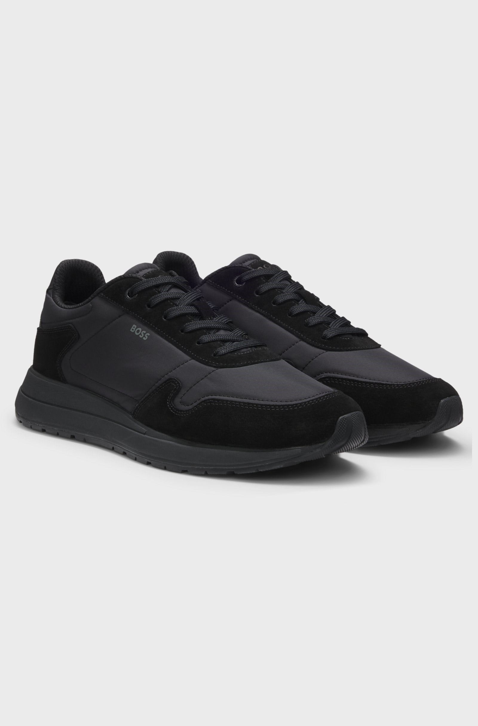 BOSS  BOSS Erkek Deri Rahat Taban Günlük Kullanım Siyah Sneaker 50568945-005