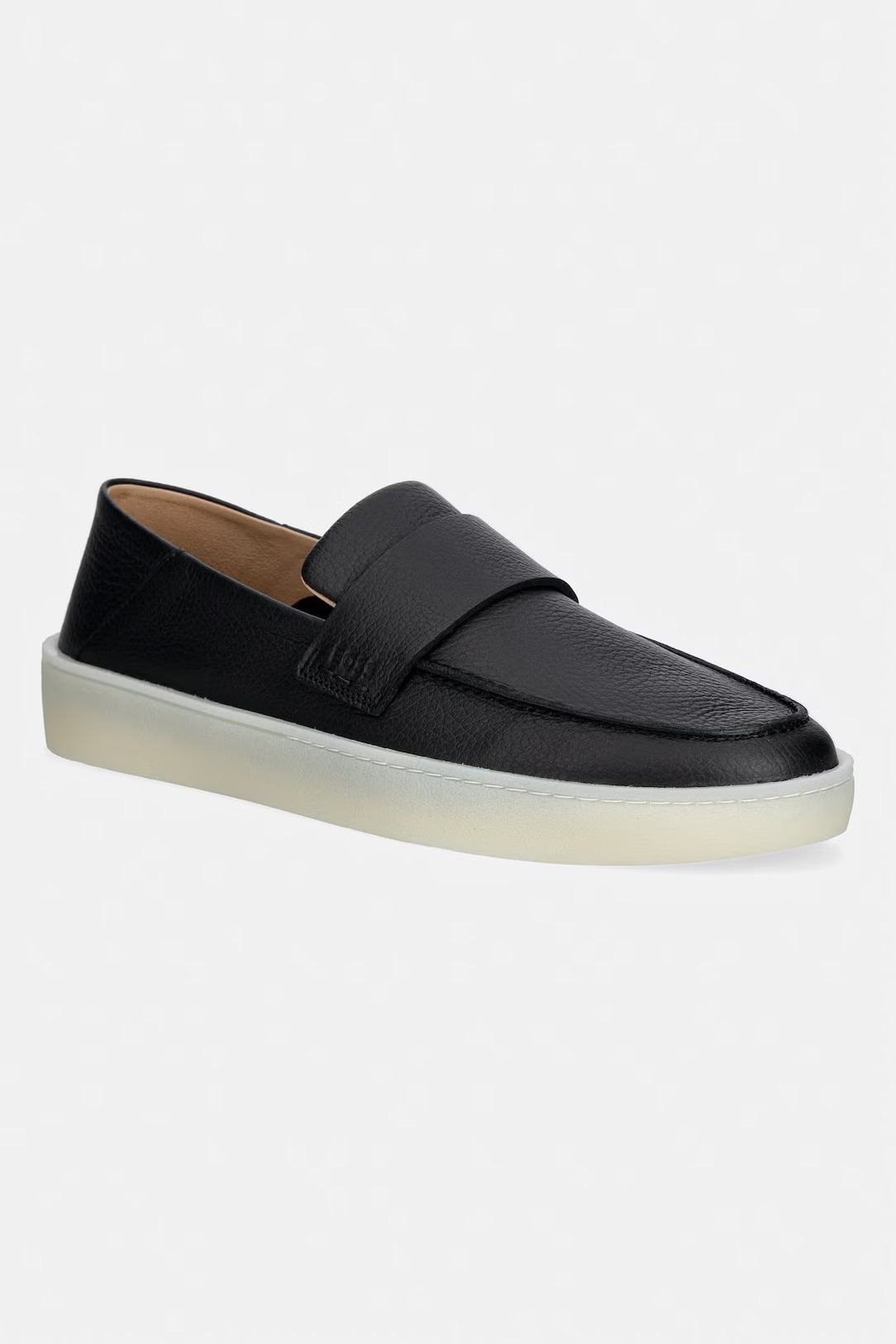 BOSS  BOSS Erkek Deri Rahat Yumuşak Taban Klasik Kesim Siyah Sneaker 50563163-001