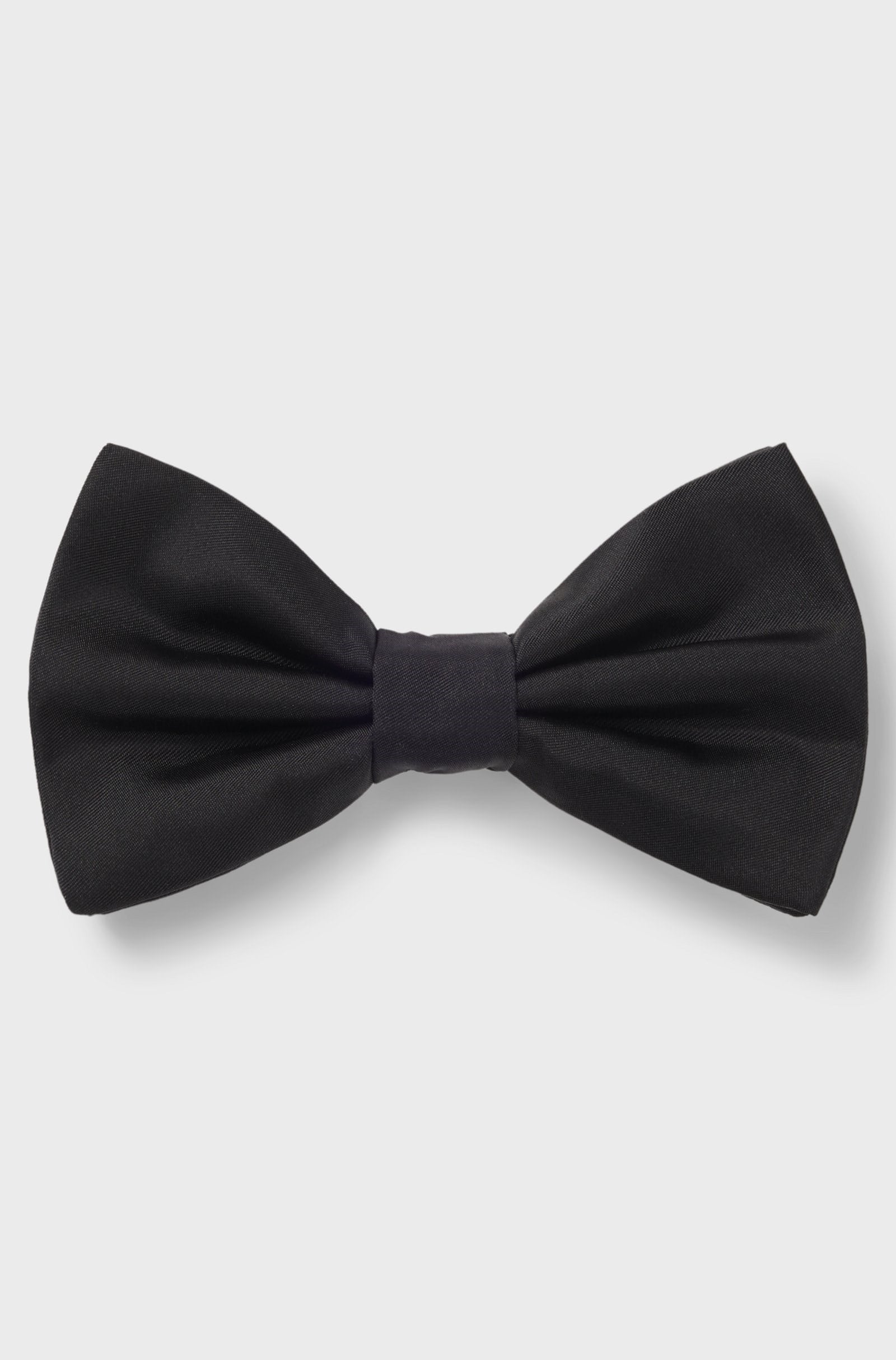 BOSS  BOSS Erkek Jakarlı İpek Kumaşlı Siyah Papyon 50567352-001
