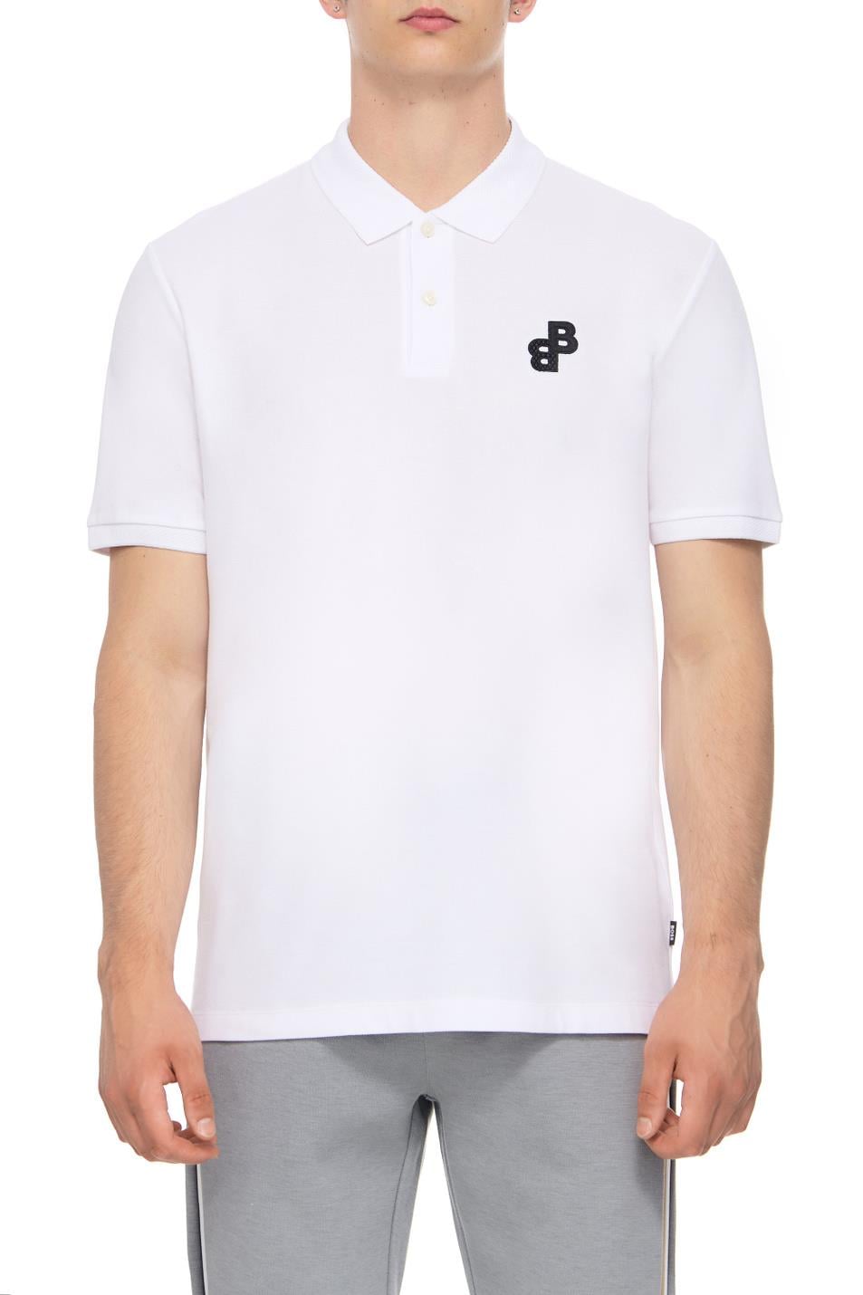 BOSS BOSS Erkek Kısa Kol Gömlek Yaka Standart Boy Günlük Beyaz Polo Yaka T-Shirt 50494953-100