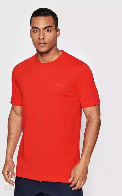 BOSS BOSS Erkek regular fit Kısa Kollu Düz Bisiklet Yaka Kırmızı T-Shirt 50468347-628