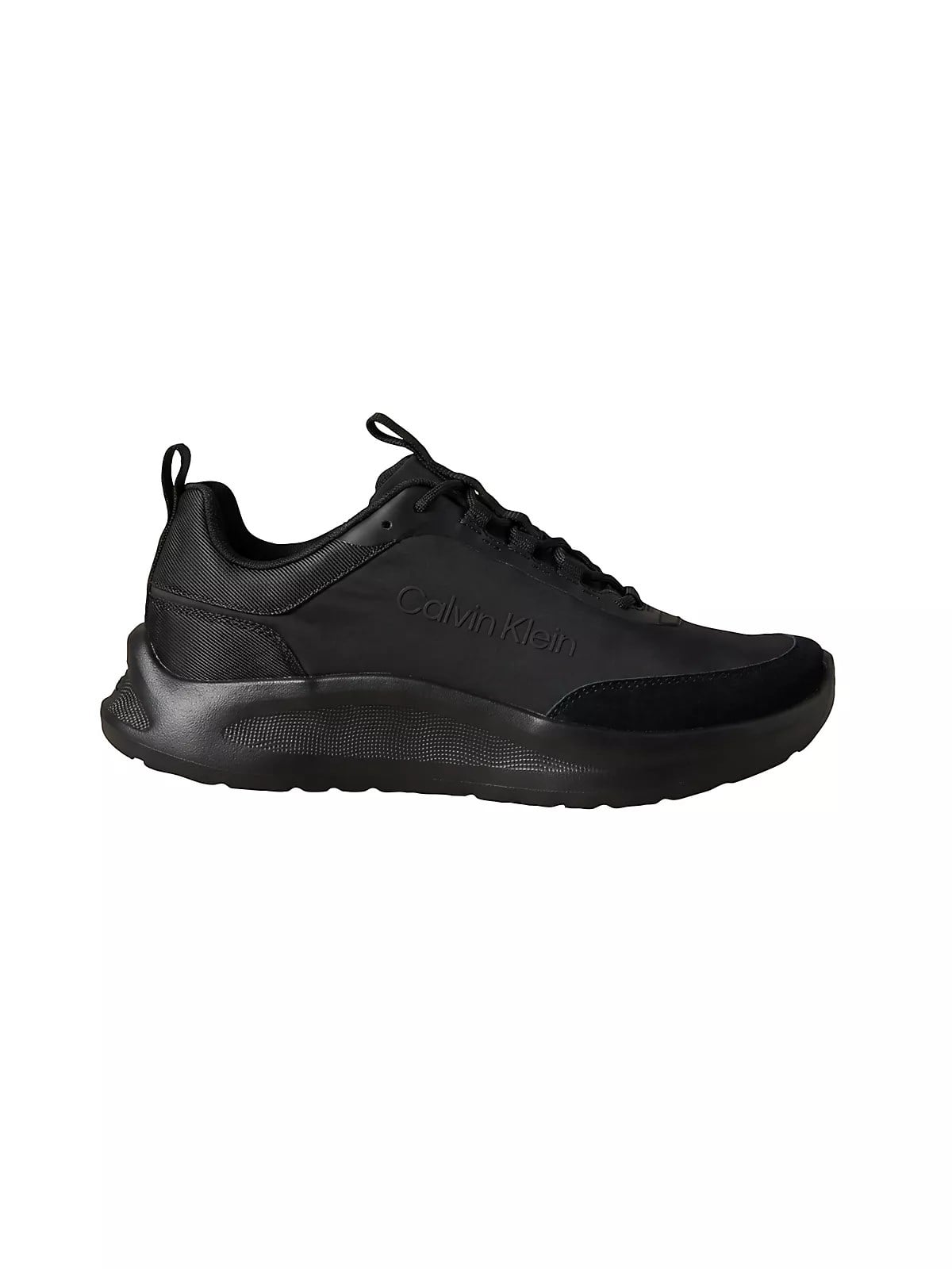 Calvin Klein Calvin Klein Erkek Düşük Bilekli Ortopedik Tabanlı CK Logo Detaylı Siyah Sneaker HM0HM02342-0GJ