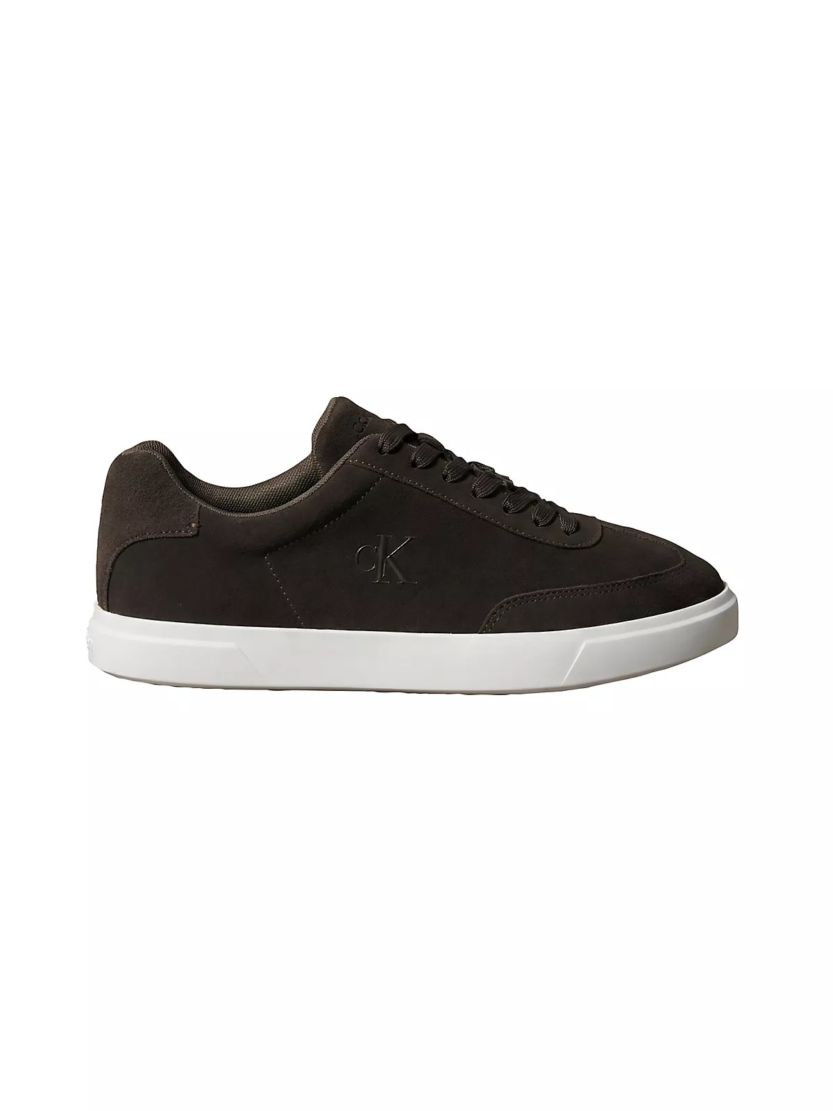 Calvin Klein Calvin Klein Erkek Düşük Bilekli Rahat Taban Ck Logolu Süet Koyu Kahve Sneaker HM0HM02201-BAM