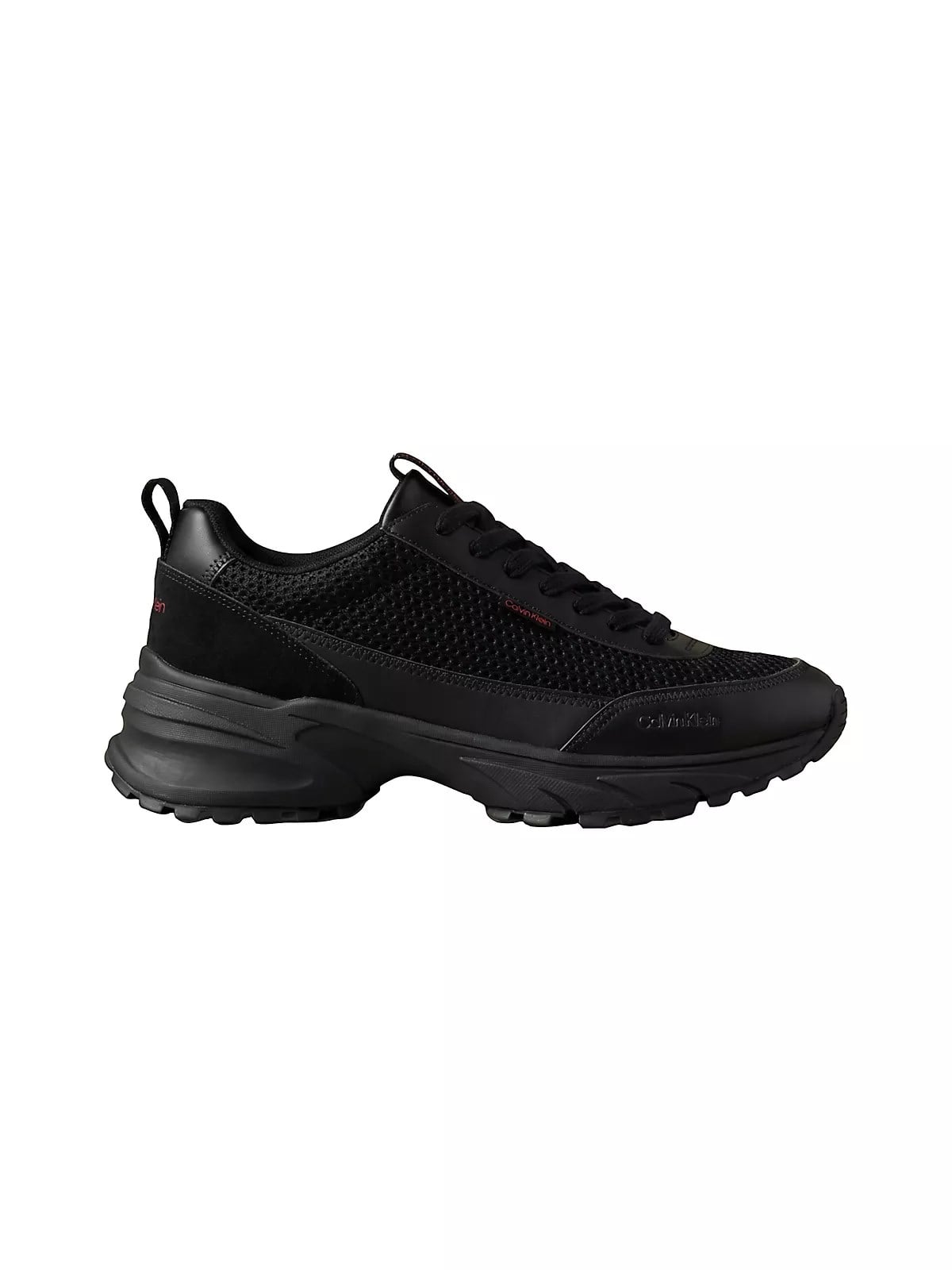 Calvin Klein Calvin Klein Erkek Kalın Topuk Deri Bağcıklı Rahat Taban Siyah Sneaker HM0HM02240-06U