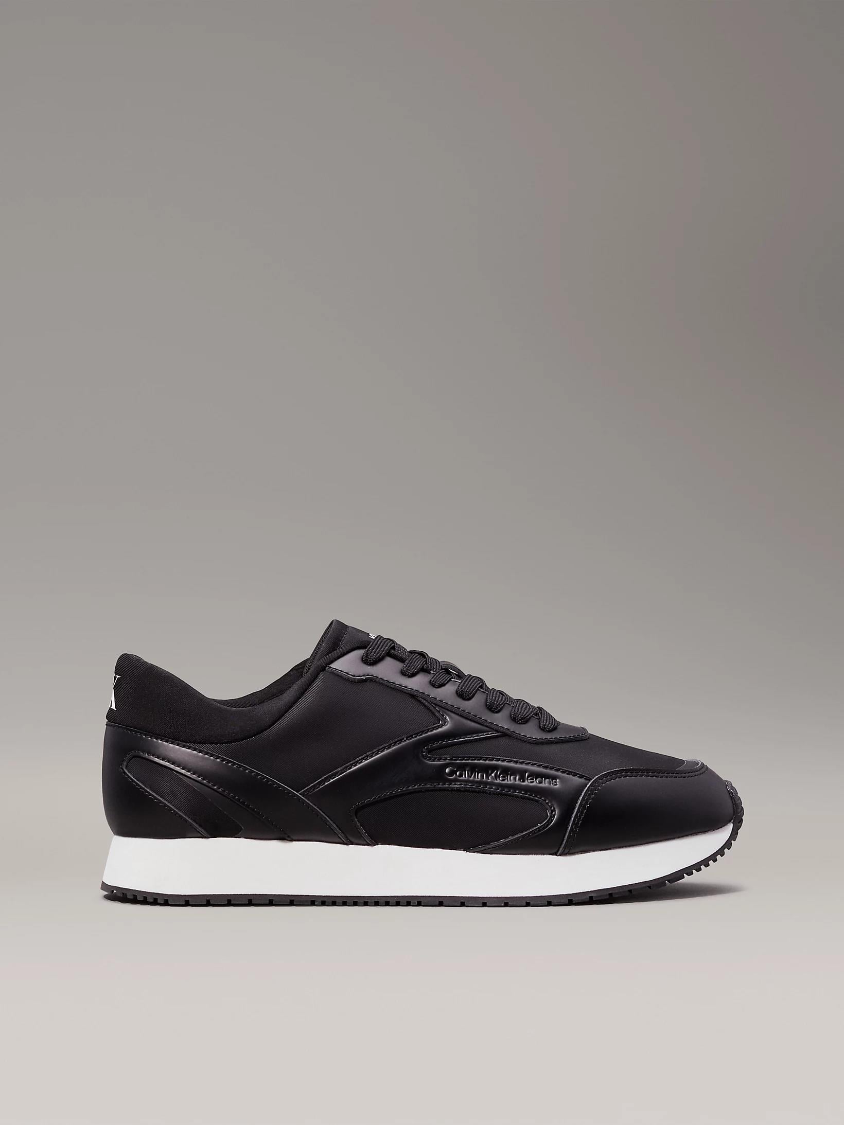Calvin Klein Calvin Kleın Erkek Marka Logolu Rahat Taban Bağıcıklı Siyah Sneaker YM0YM01117-0GM