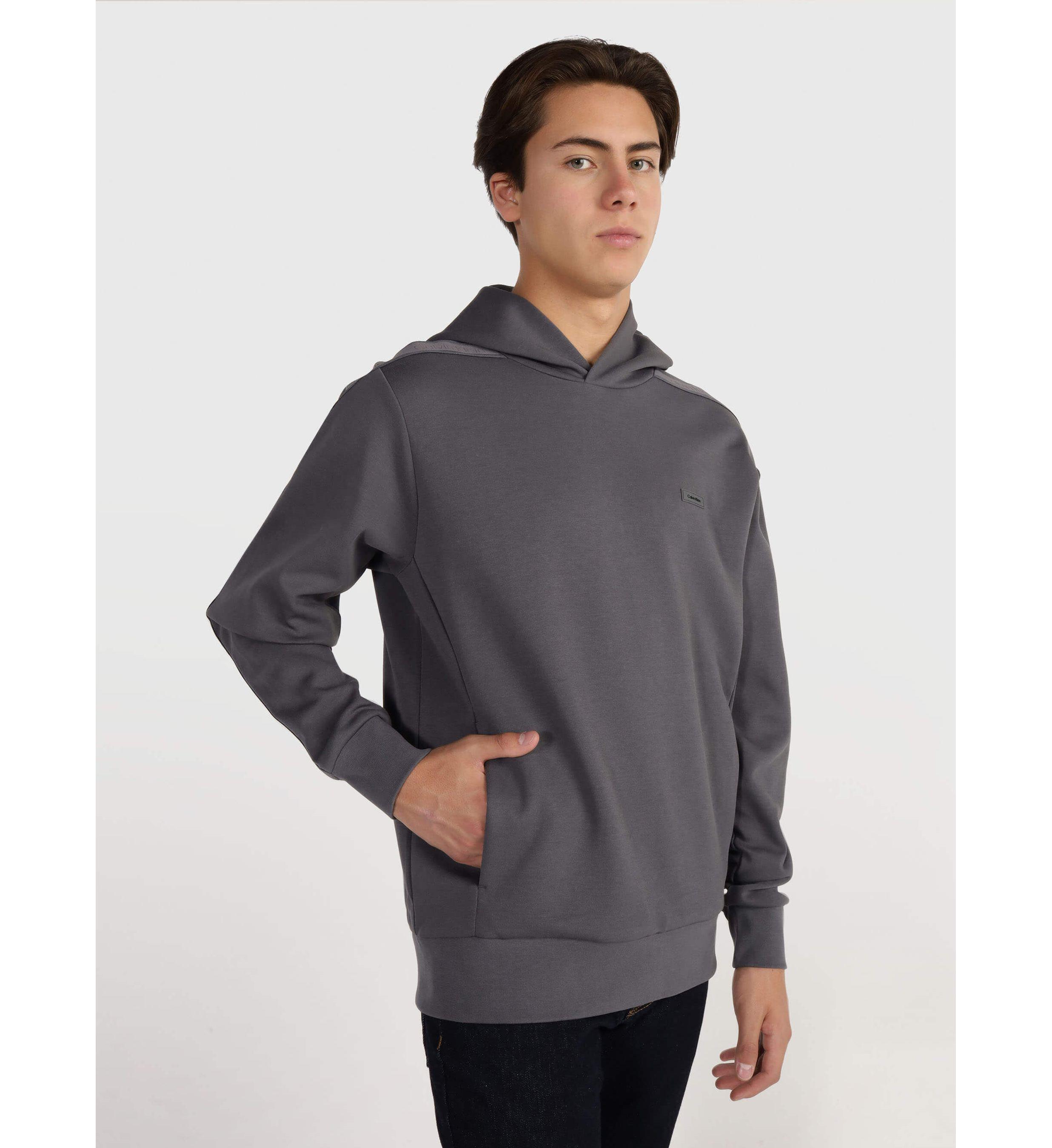 Calvin Klein Calvin Kleın Erkek Marka Logolu Uzun Kollu Rahat Gri Sweatshirt K10K111813-PC9