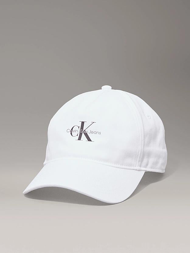 Calvin Klein Calvin Klein Erkek Nefes Alabilen Pamuklu Kumaş CK Logolu Ayarlanabilir Metal Tokalı Beyaz Spor Şapka LV04G5032G-YAF