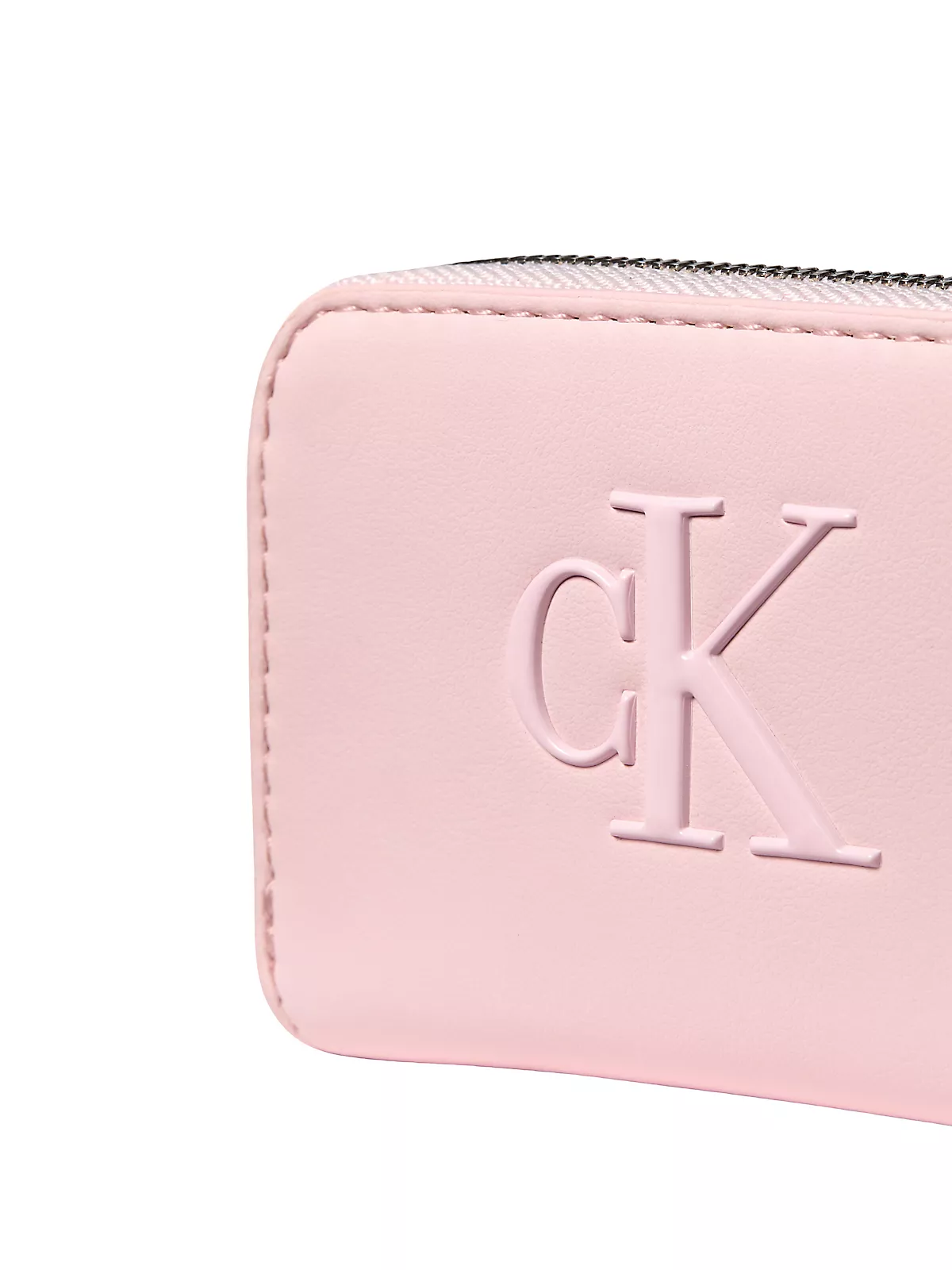 Calvin Klein Calvin Klein Kadın CK Desenli Fermuar Kapamalı Kart Bölmeli Pembe Cüzdan LV04F1154G-8Z6