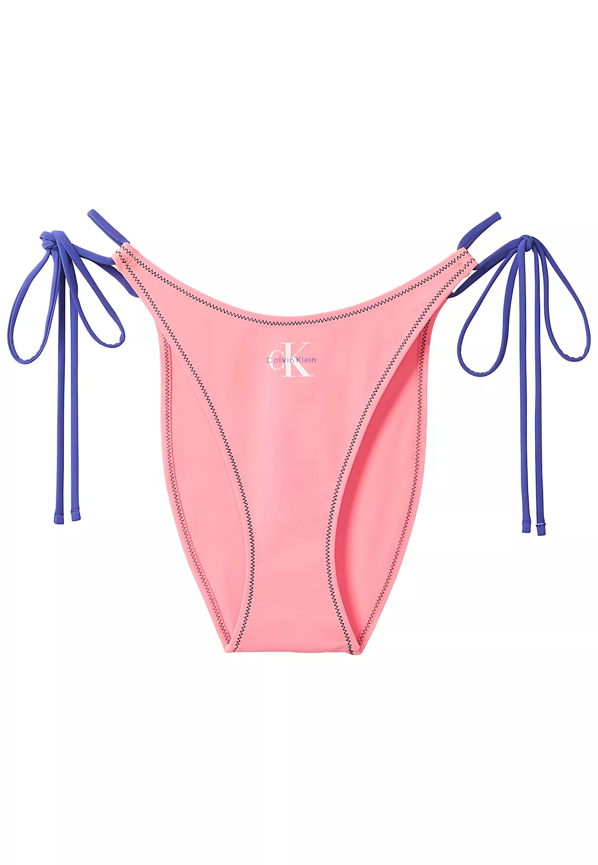 Calvin Klein Calvin Klein Kadın CK Logo Detaylı Yandan İp Bağlamalı Pembe Bikini Altı LV00Q61215-TJ2