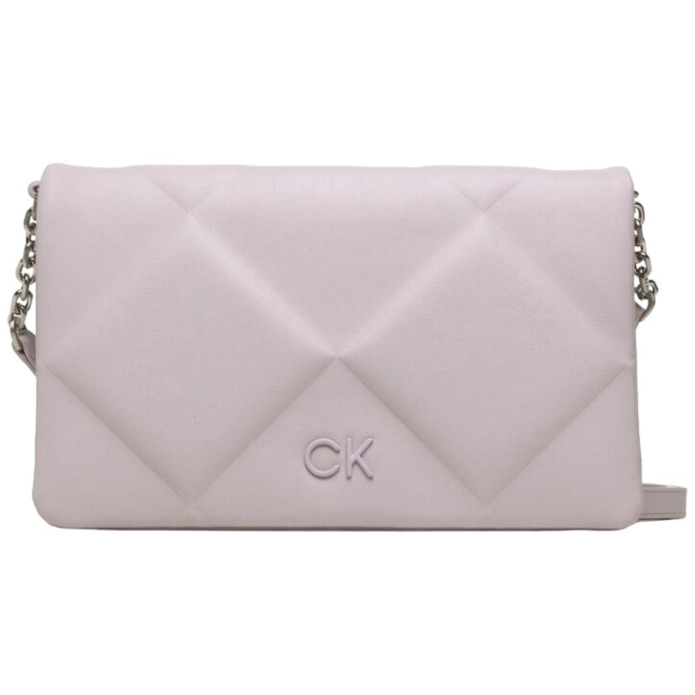 Calvin Klein Calvin Kleın Kadın Deri Marka Logolu Askılıklı Fermuarlı Mor Omuz Çantası K60K611021-VDQ