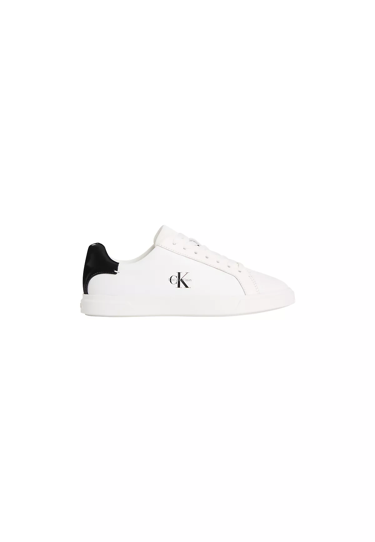 Calvin Klein Calvin Klein Kadın Düşük Bilekli CK Logo Detaylı Deri Beyaz Sneaker HW0HW03146-01W