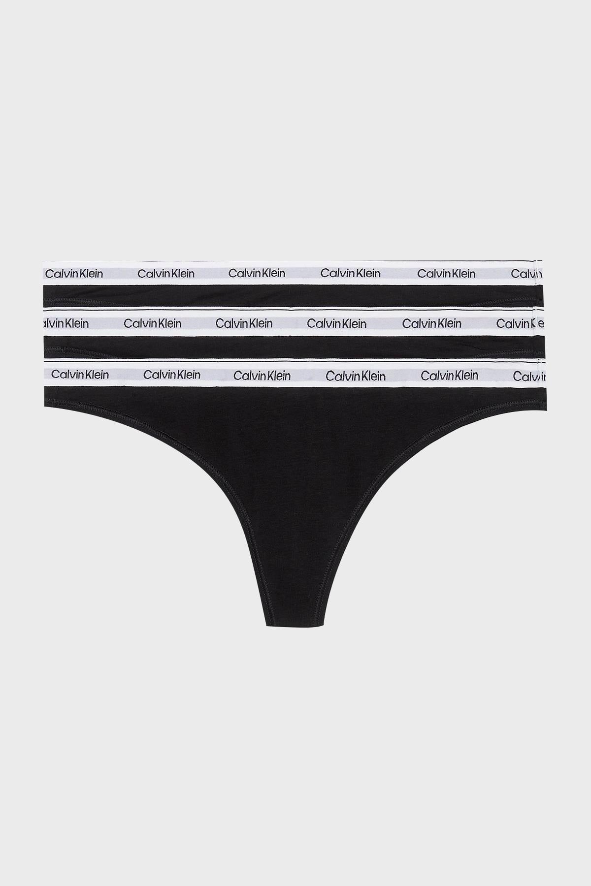 Calvin Klein Calvin Kleın Kadın Marka Logolu Rahat Kesim Siyah Külot 000QD5209E-UB1
