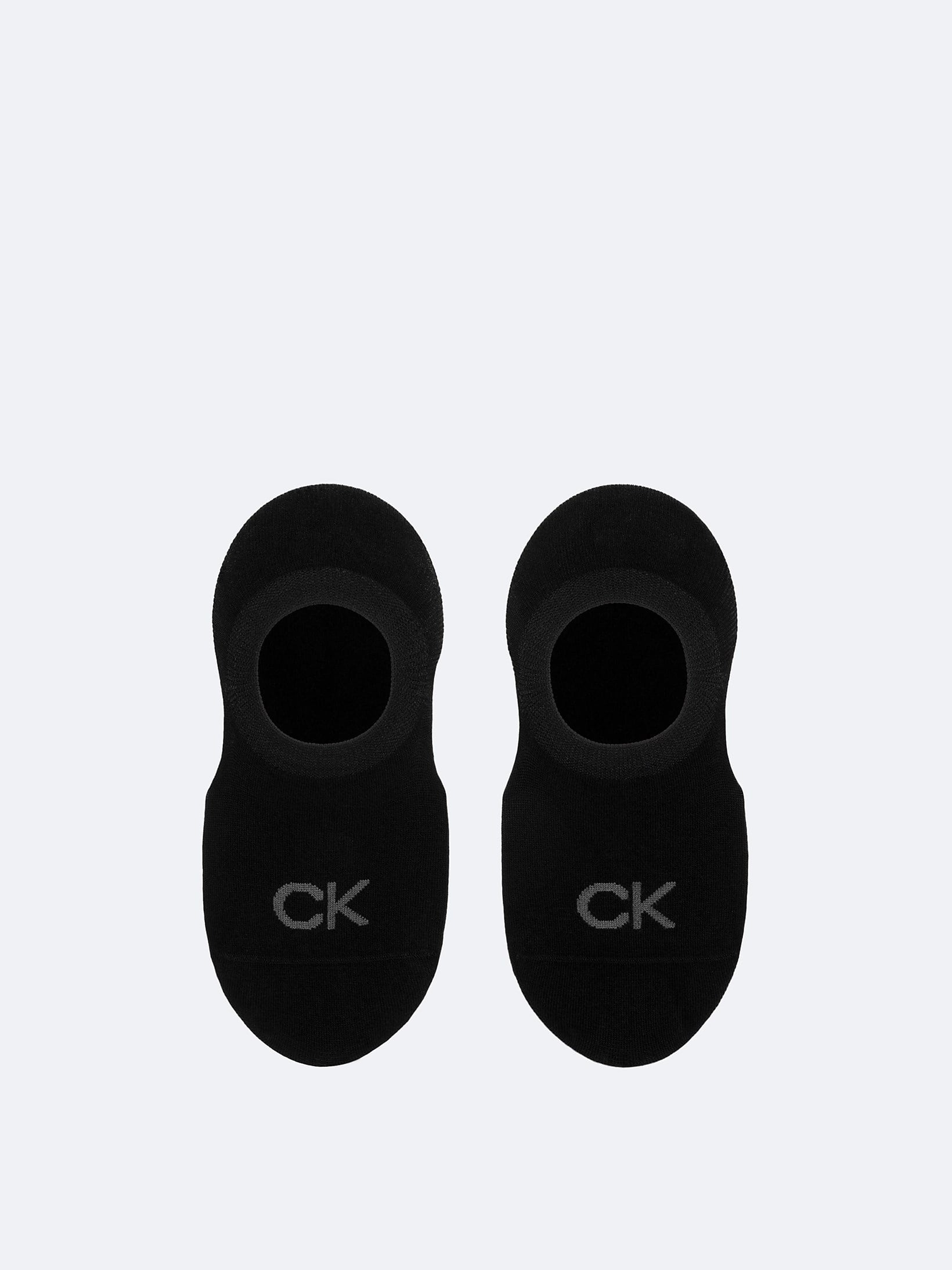 Calvin Klein Calvin Klein Kadın Pamuklu Yumuşak Kumaş CK Logo İşlemeli İkili Paket Siyah Çorap C701228801-001