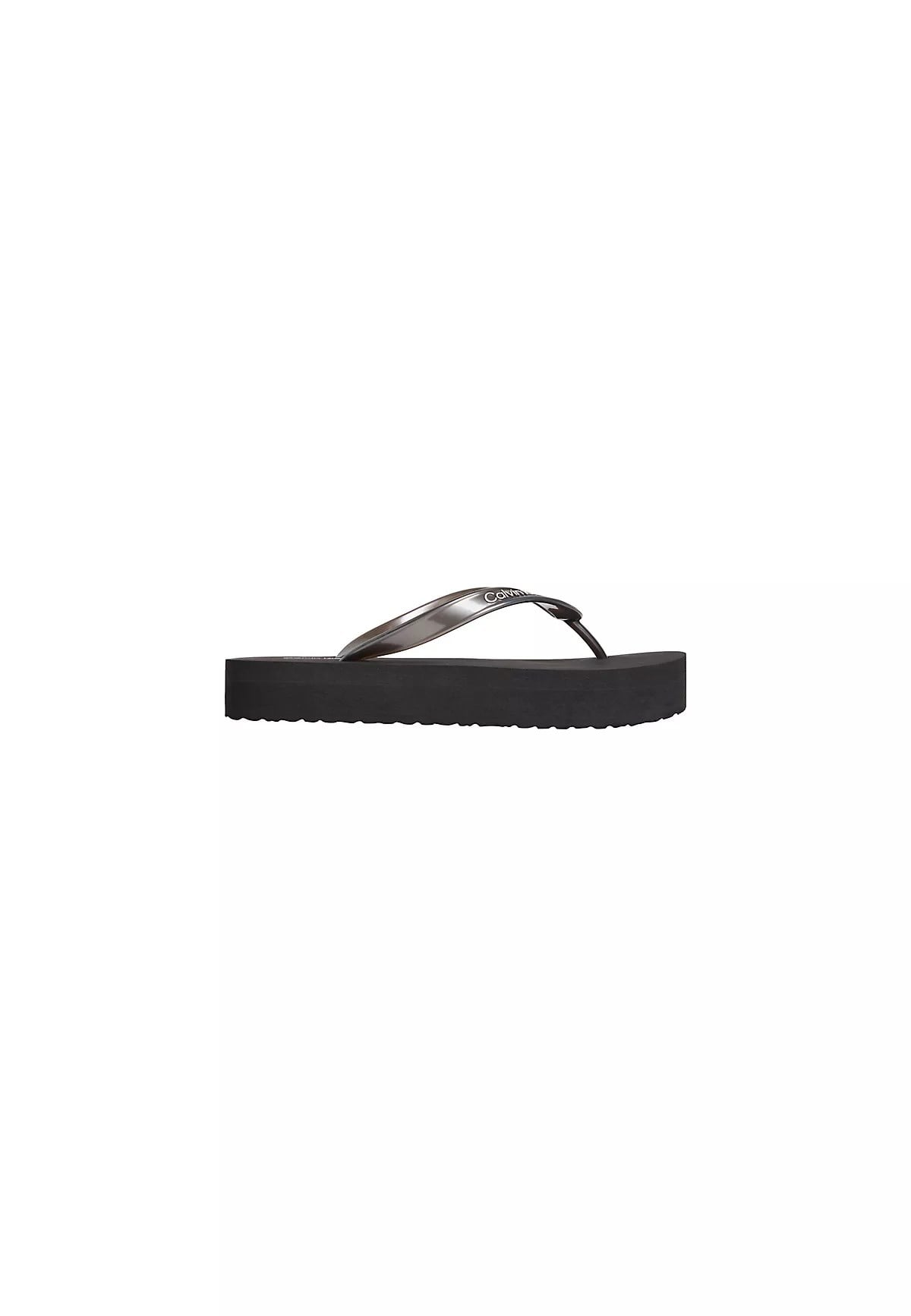Calvin Klein Calvin Klein Kadın Rahat Taban Deri CK Desen Günlük Kullanım Siyah1 Terlik HW0HW03120-0GJ
