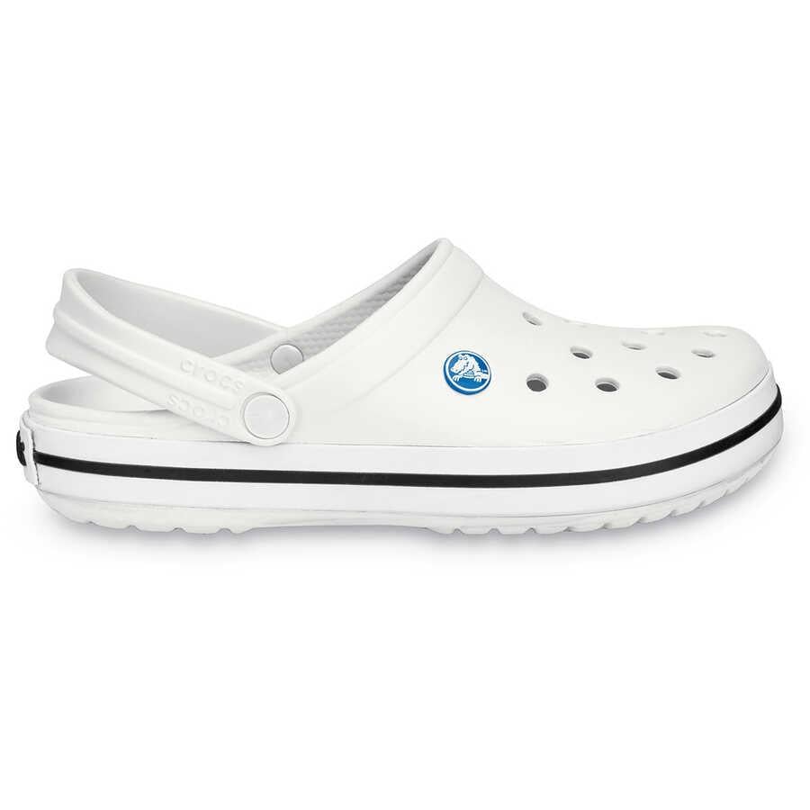 Crocs Crocs UNISEX Renkli Logo Detaylı Günlük Beyaz Terlik 11016-100