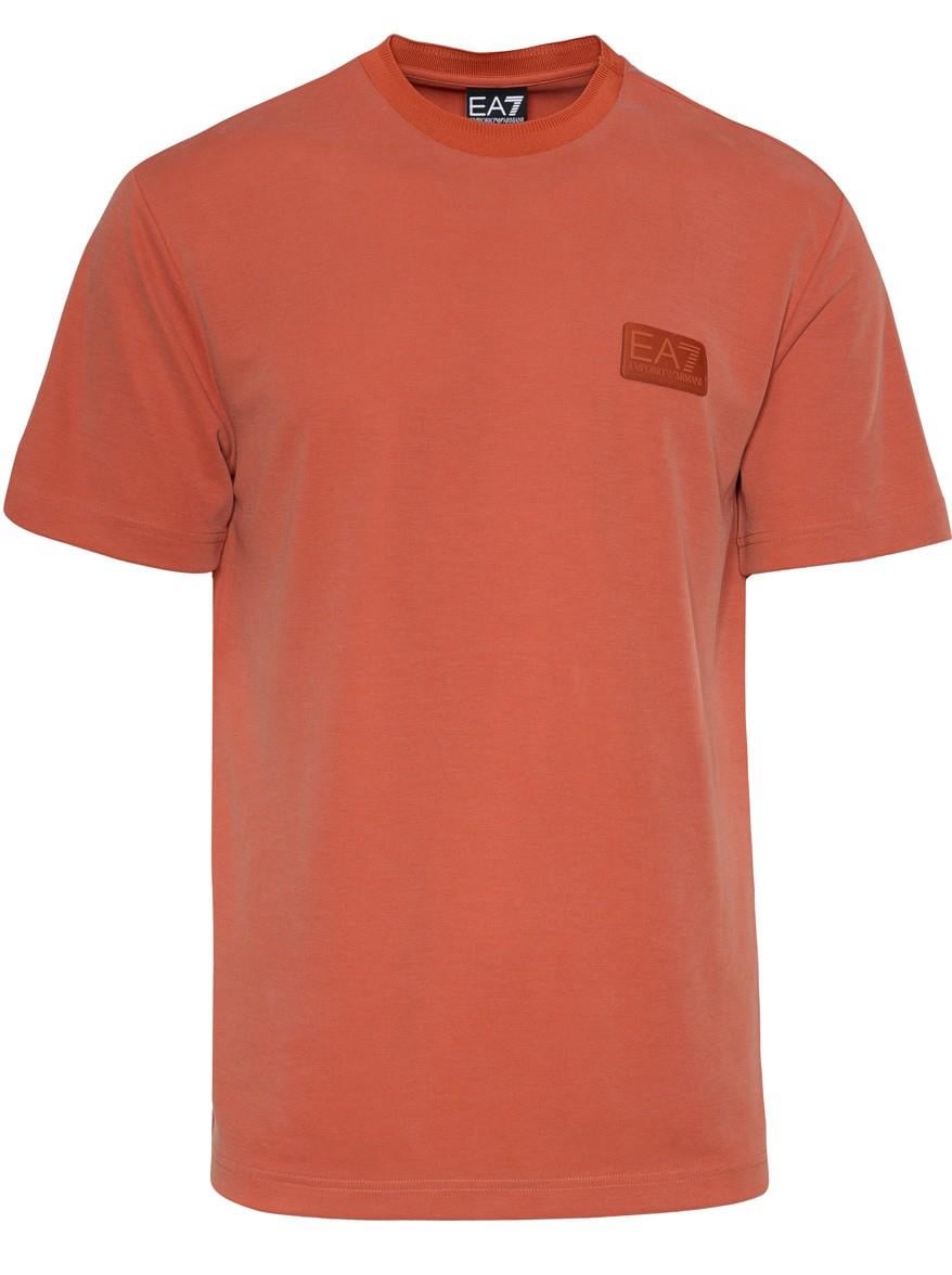 Ea7 Ea7 Erkek Normal Kesim Yuvarlak Yaka Düz Model Kırmızı T-Shirt 7M000089 AF13862-U3012