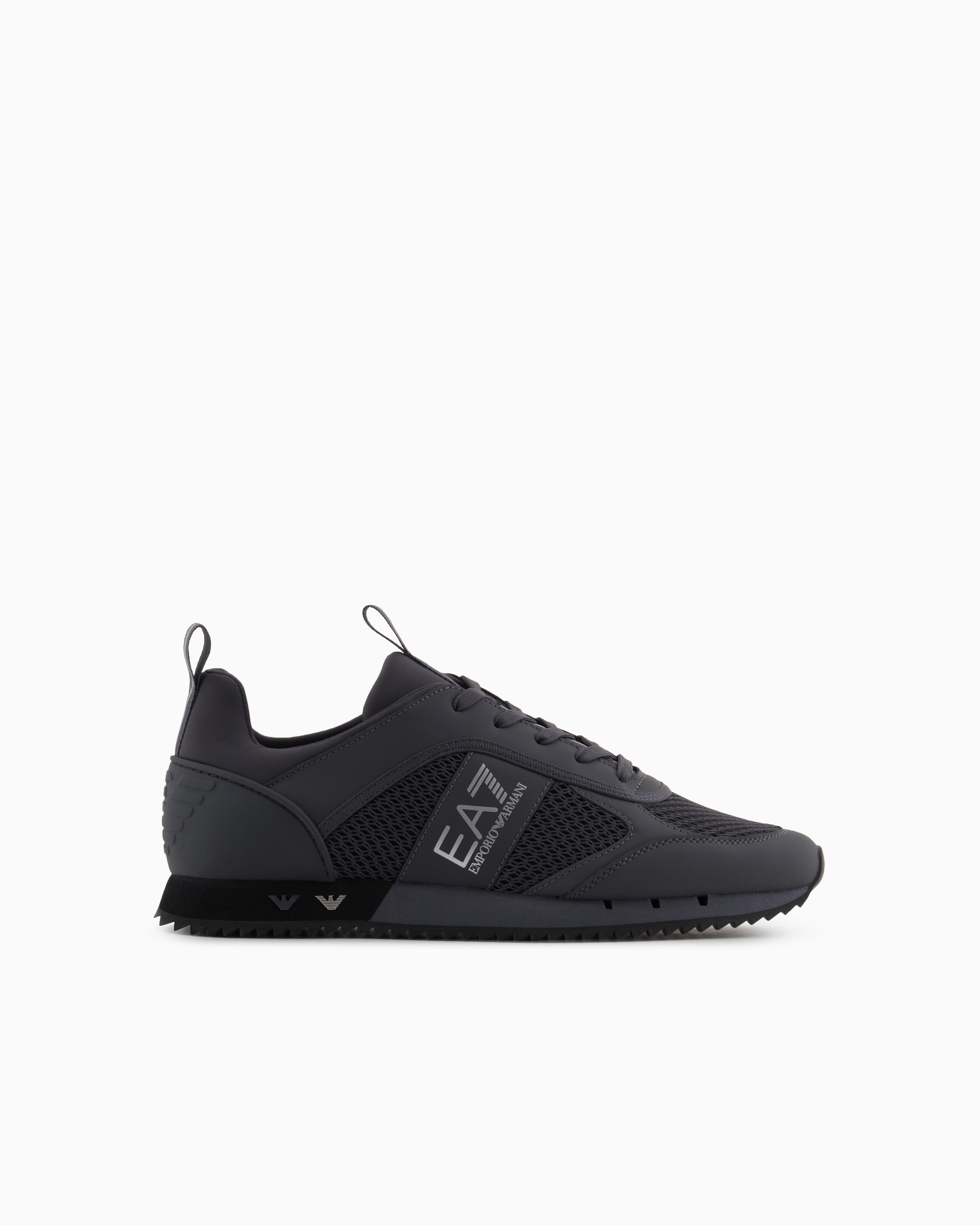 Ea7 Ea7 Unısex Fileli Şerit Logolu Bağıcıklı Gri1 Sneaker X8X027 XK050-D186