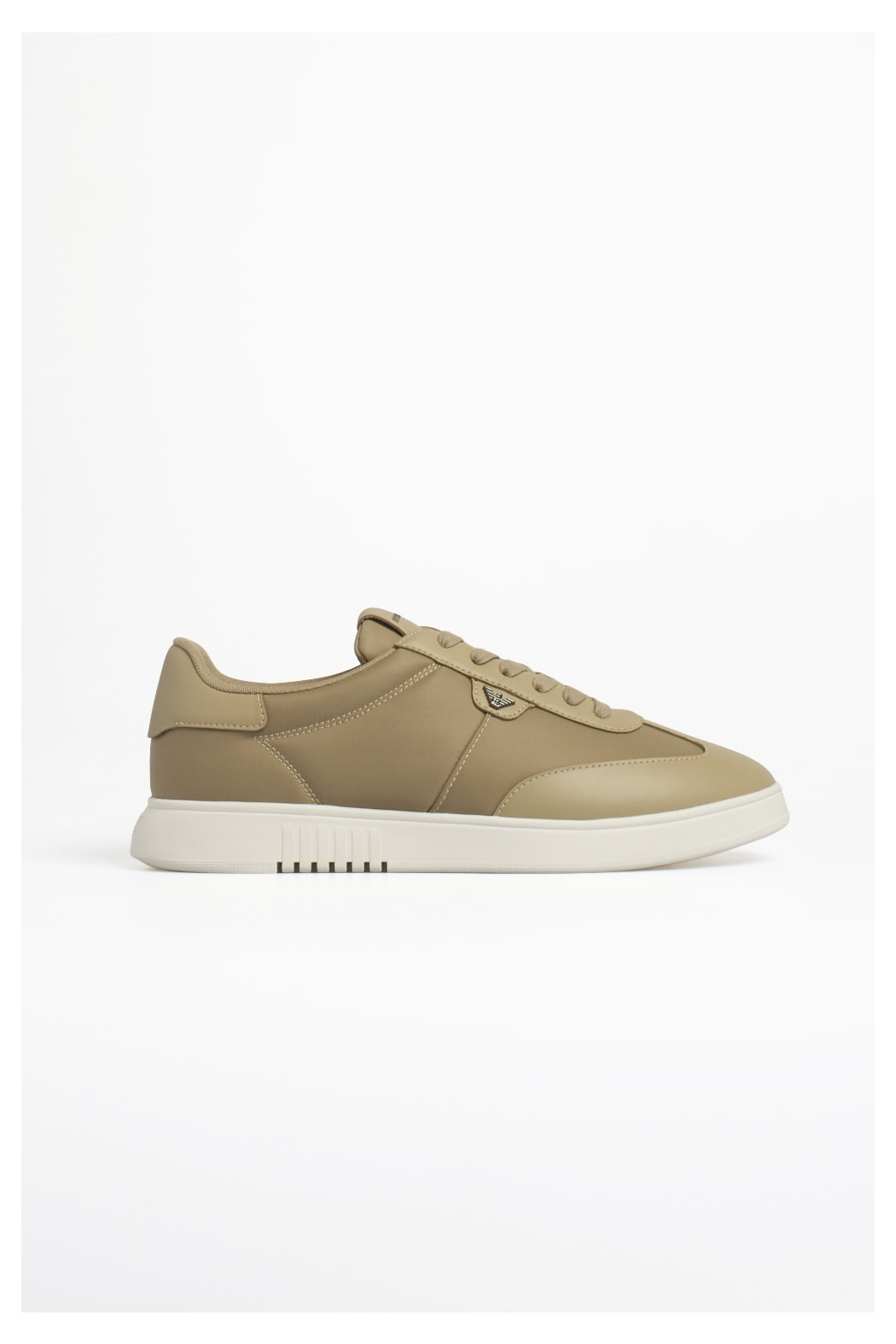 Emporio Armani Emporıo Armani Erkek Bağcıklı Bağlama Yuvarlak Burun Deri Rahat Taban Haki Sneaker EM003062 AF18210-U1072