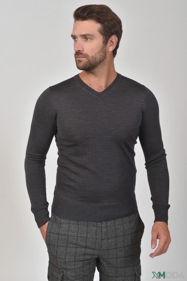 Emporio Armani Emporıo Armani Erkek Basic Kısa Kollu Logo Nakışlı Mavi Kazak 8N1M41 1M67Z-GRI