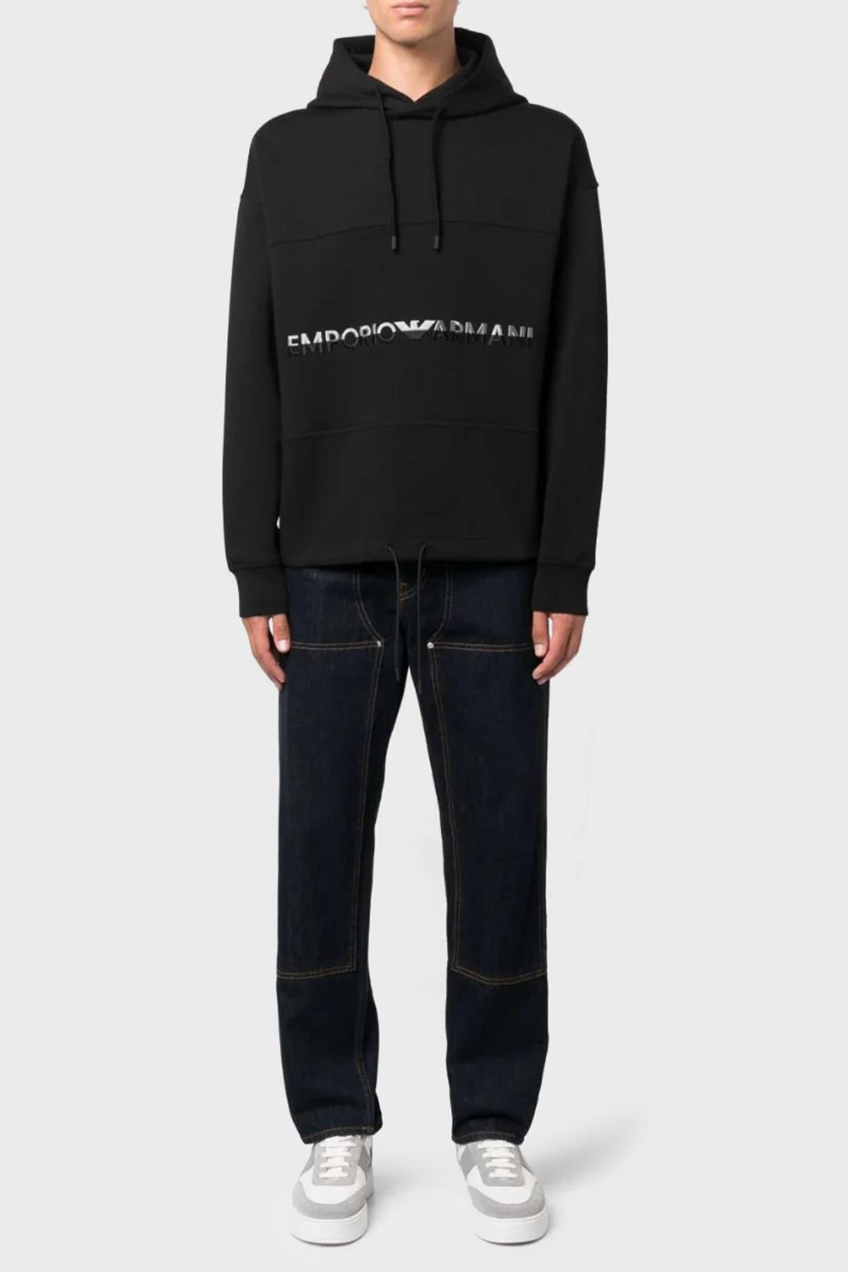 Emporio Armani Emporıo Armani Erkek Cep Detaylı  Pamuklu Günlük Kullanım 0999 Sweatshirt 6R1MCM 1JHSZ-0999