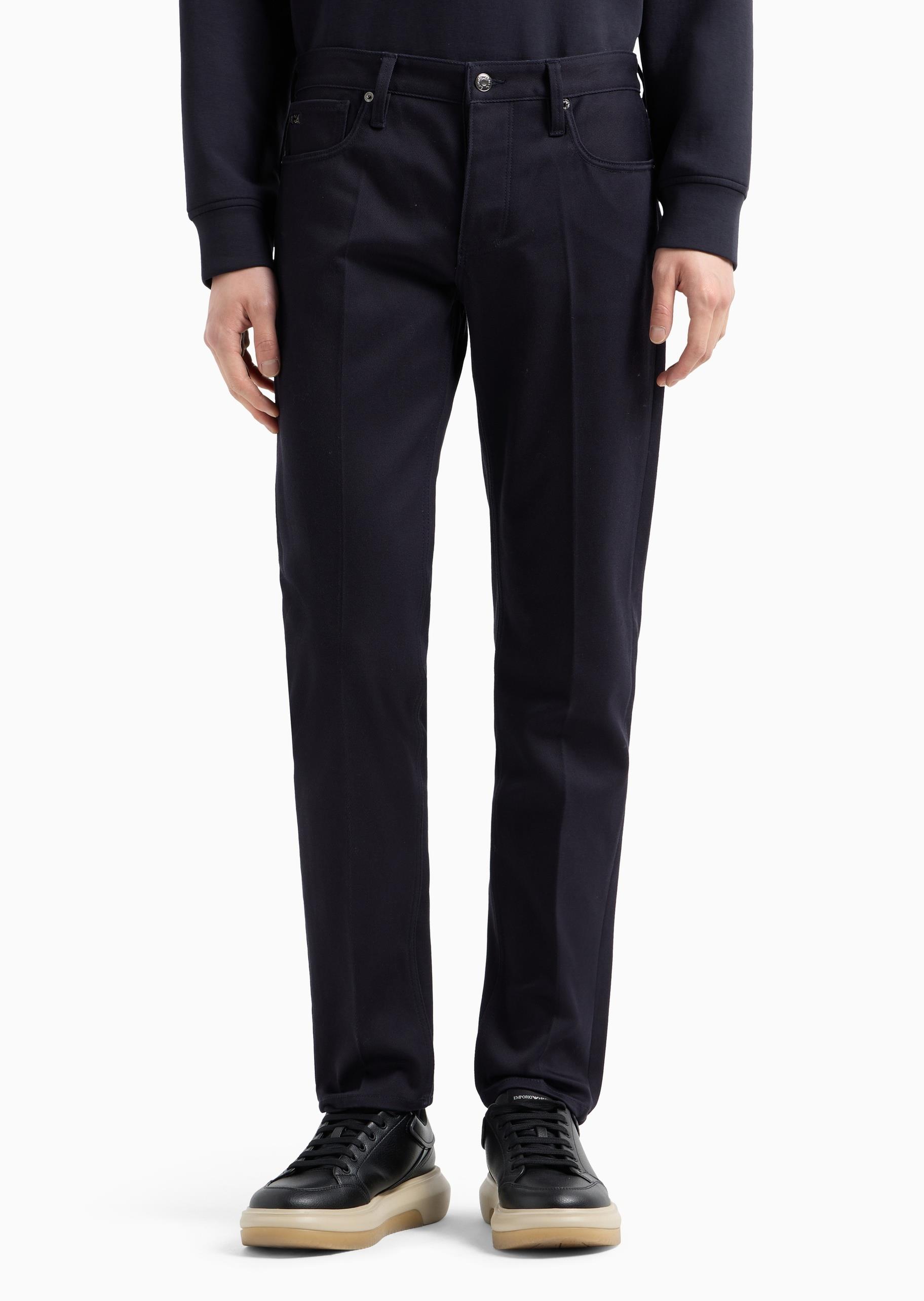 Emporio Armani Emporıo Armani Erkek Cepte Minik Logo Detaylı Denim Lacivert Pantolon 6D1J75 1NUPZ-0920