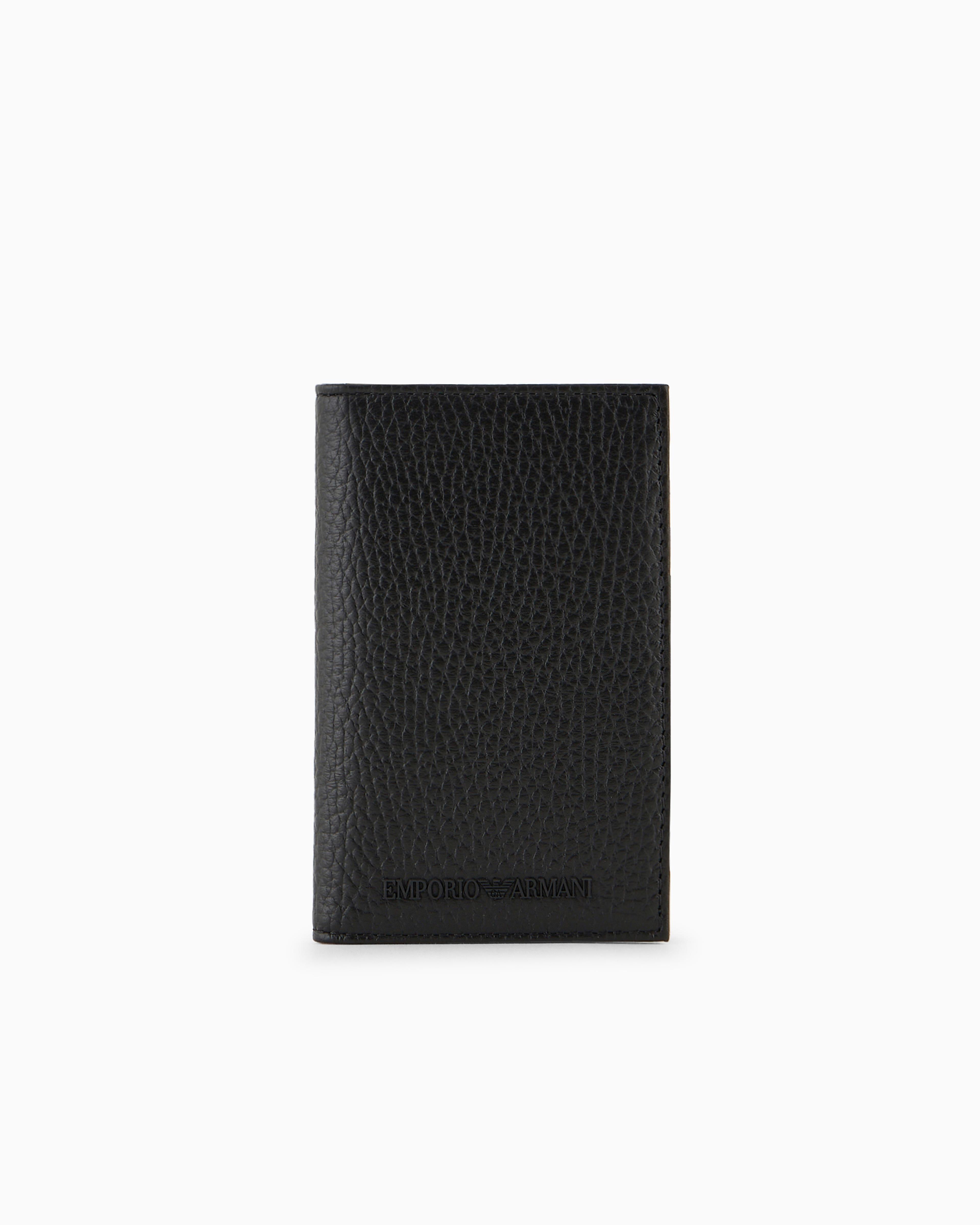 EMPORIO ARMANI Emporıo Armani Erkek Deri Kapamasız İç Bölmeli Siyah Kartlık Y4R564 Y068E-80001
