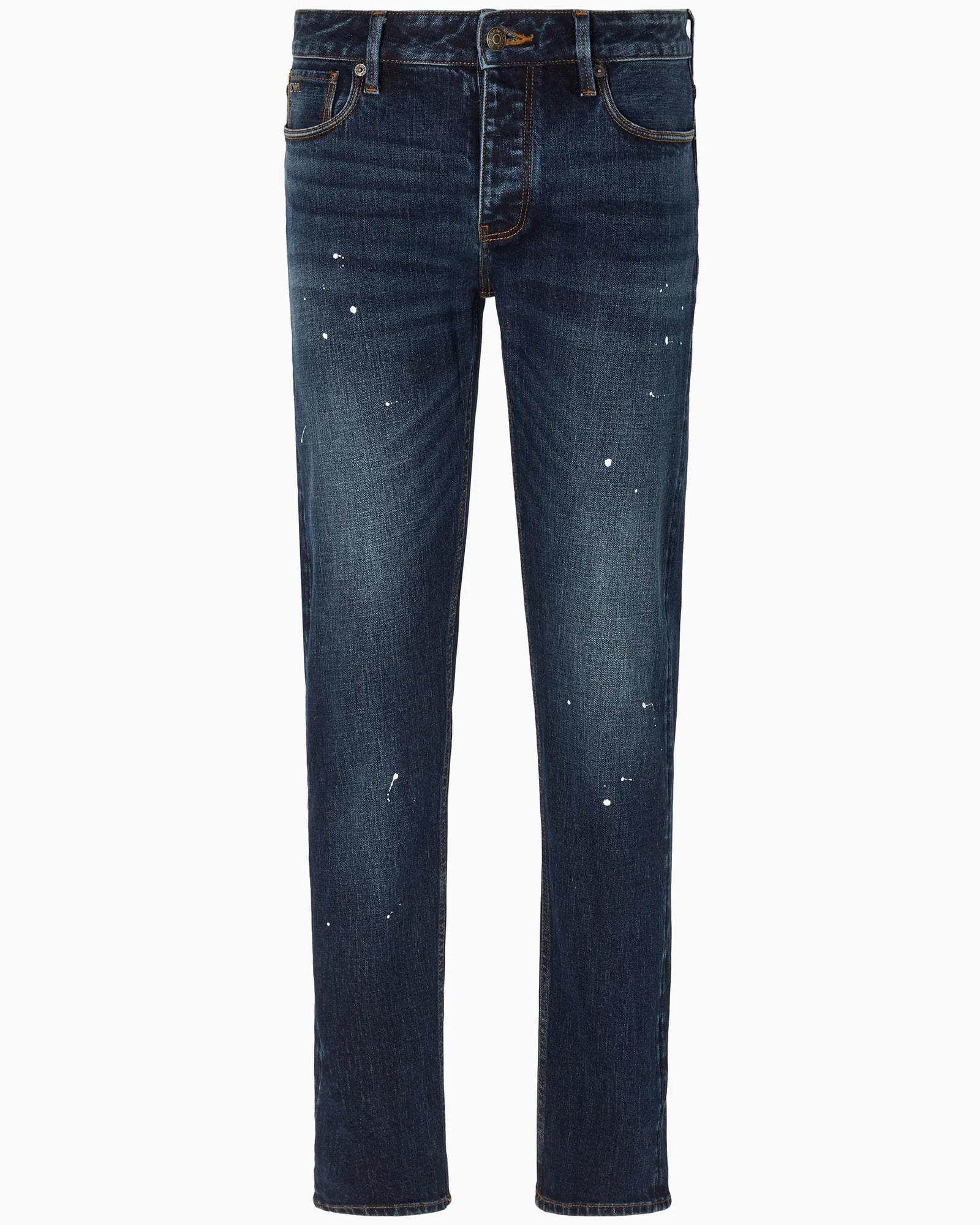 Emporio Armani Emporıo Armani Erkek Denim Kumaş  Normal Bel Düz Model Mavi Jeans 6R1J75 1DMXZ-0941