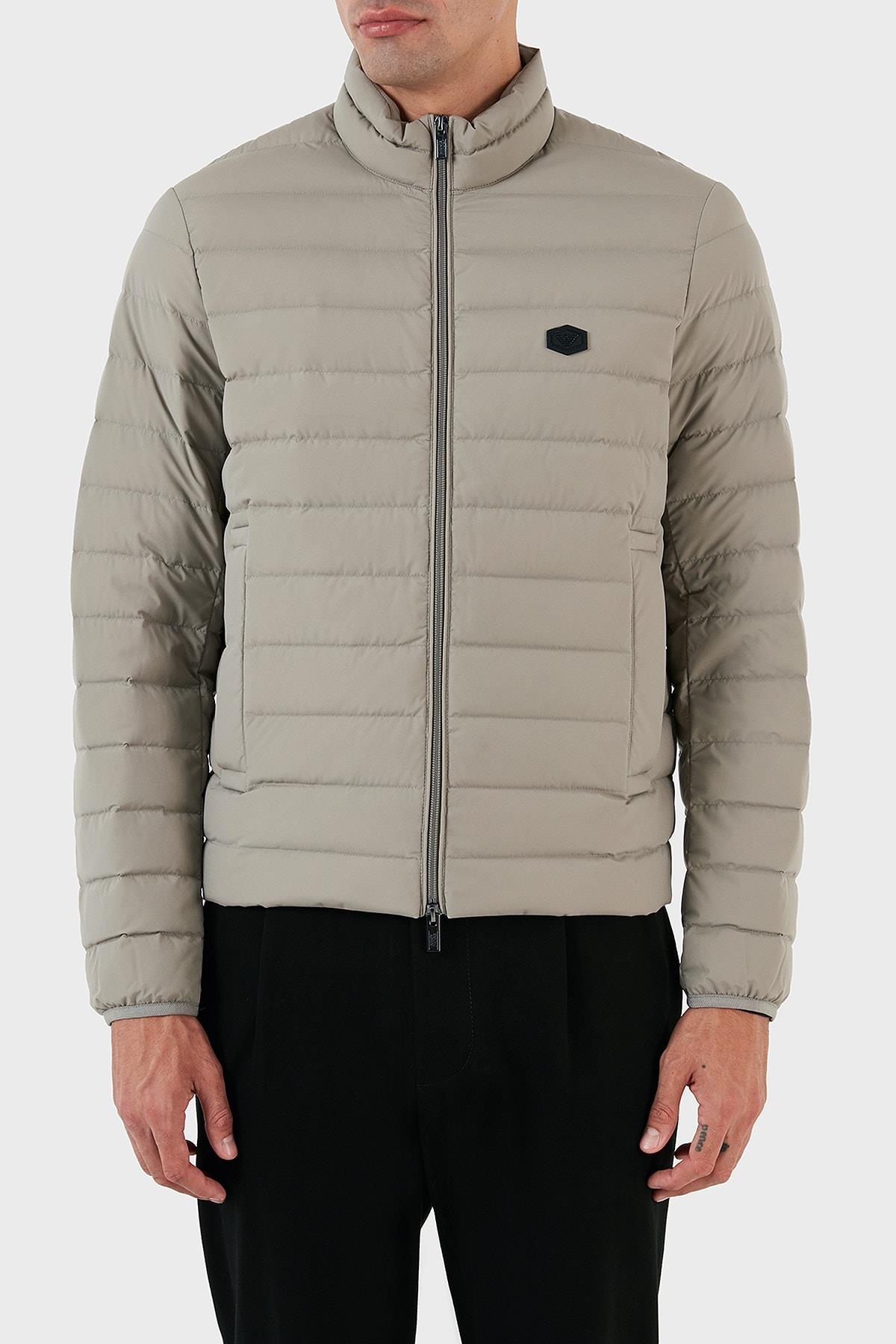 Emporio Armani Emporıo Armani Erkek Dik Yaka Cepli Şişme Gri1 Mont 8N1BQ2 1NLRZ-0643