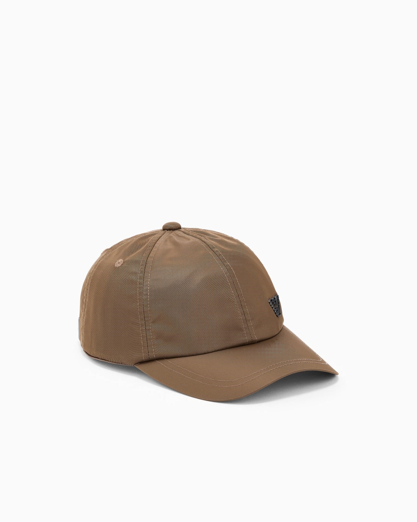 Emporio Armani Emporıo Armani Erkek Kartal Plakalı Ayarlanabilir Metal Tokalı Kahverengi Spor Şapka EM001962 AF13454-U6141