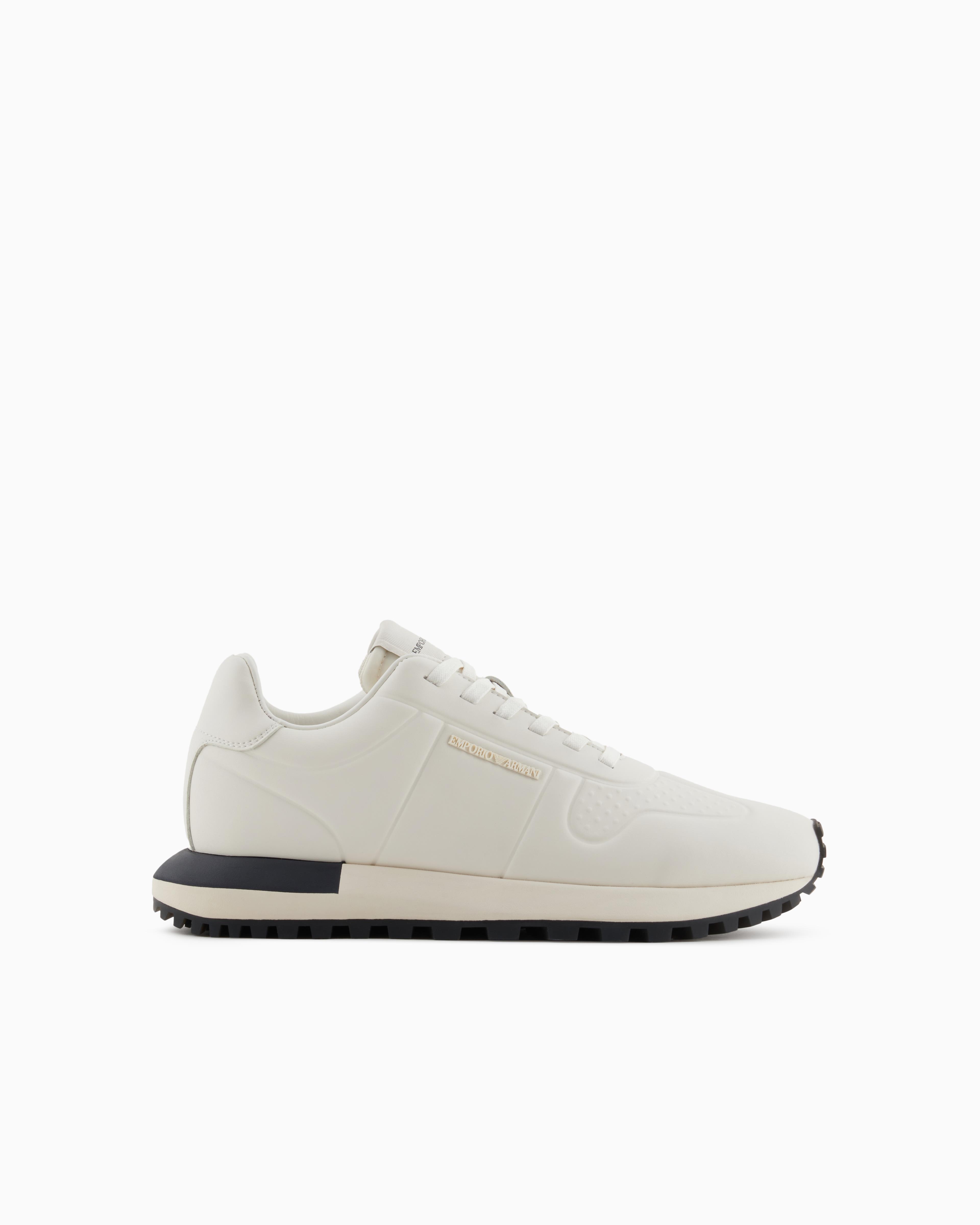 EMPORIO ARMANI Emporıo Armani Erkek Kaydırmaz Rahat Taban Deri Krem Sneaker X4X684 XR323-00894