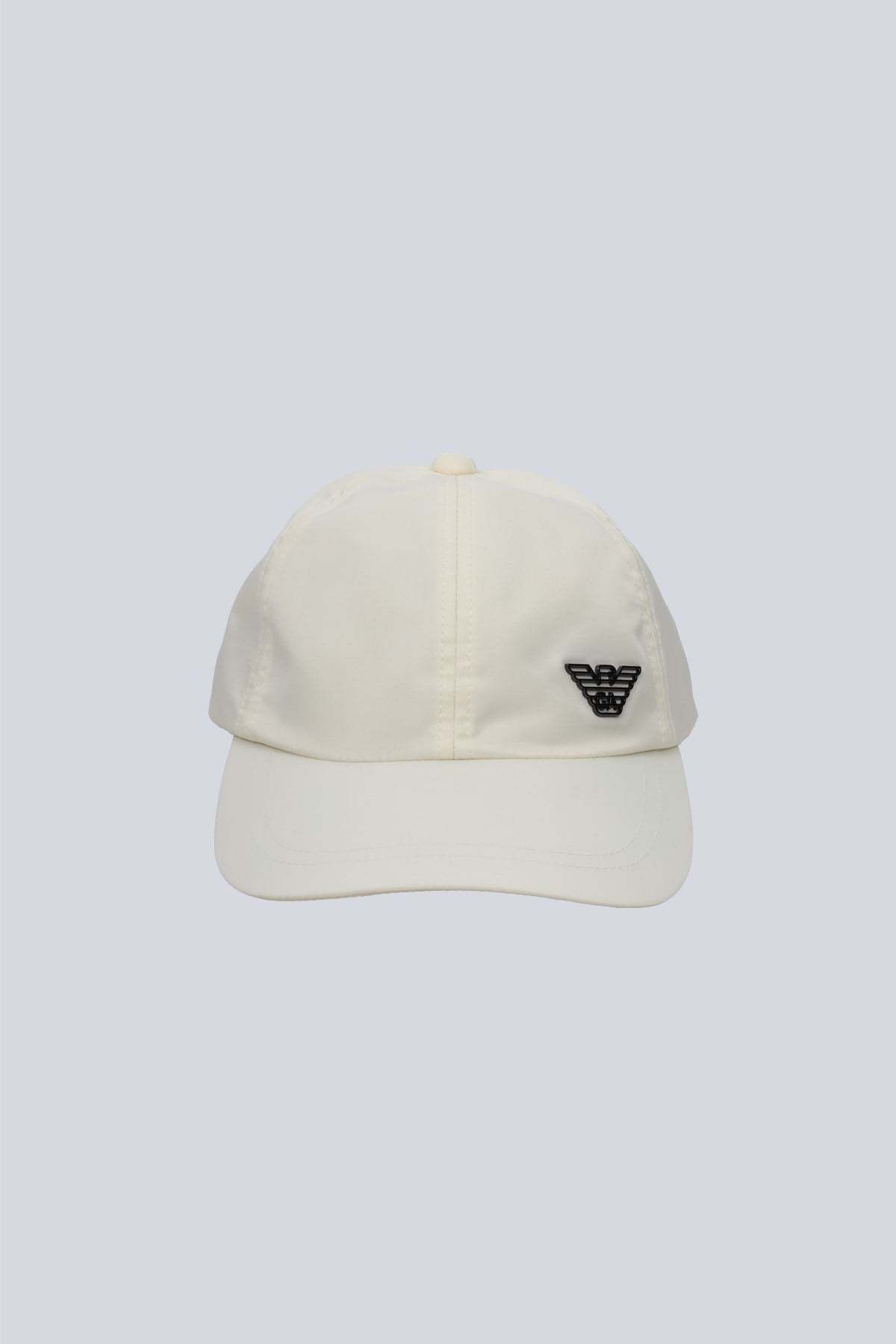 Emporio Armani Emporıo Armani Erkek Kartal Plakalı Ayarlanabilir Metal Tokalı Krem Şapka EM001962 AF13454-U0003