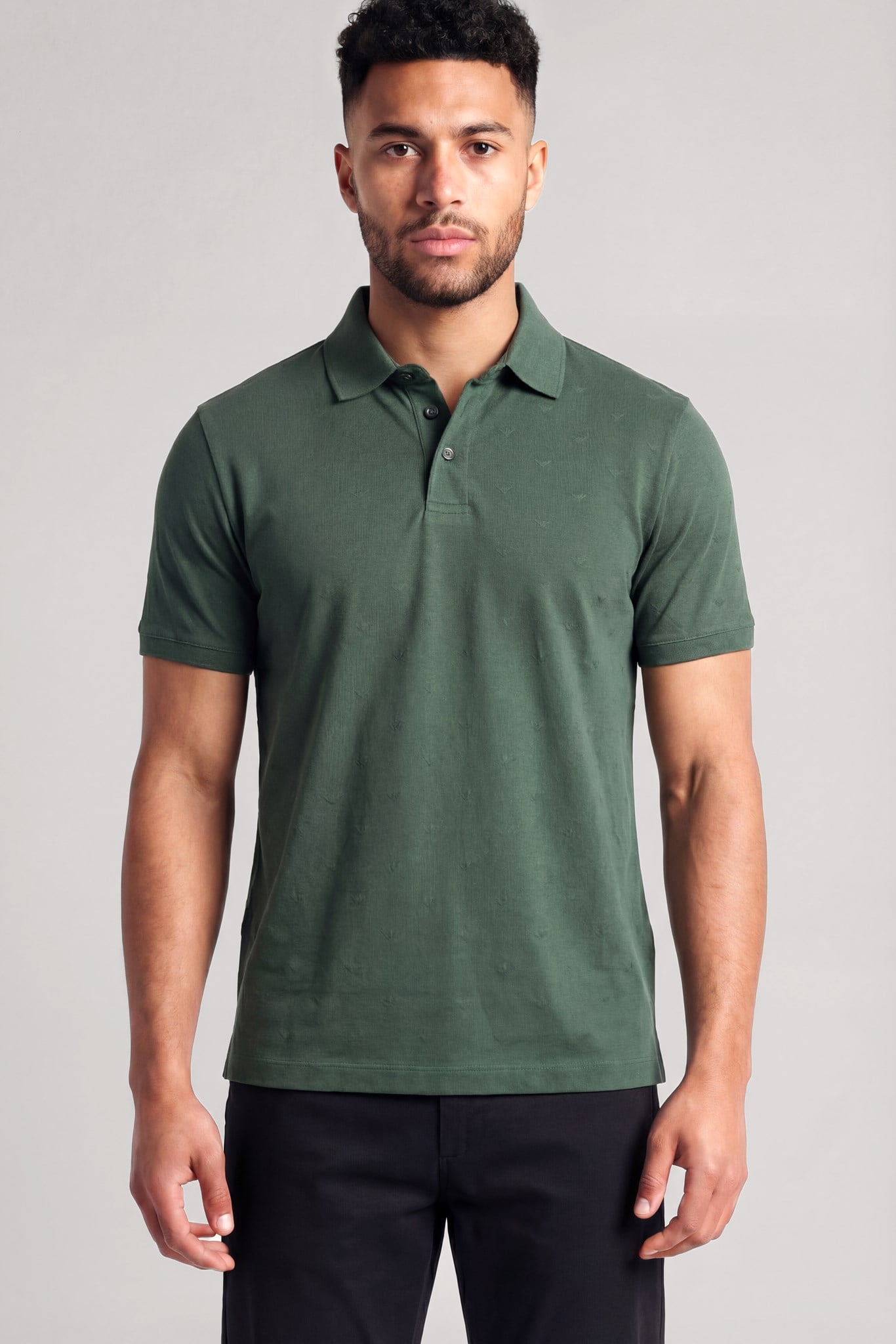 Emporio Armani Emporıo Armani Erkek Kısa Kol Pamuklu Regular Fit Yeşil Polo Yaka T-Shirt EM004912 AF10762-F7171