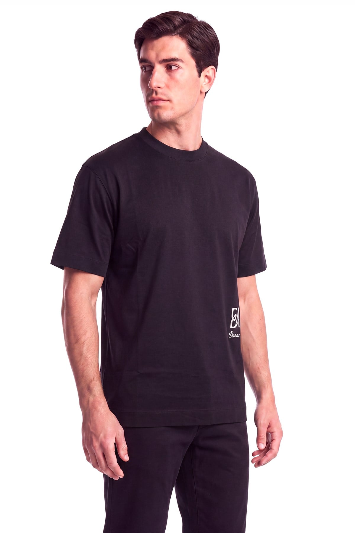 Emporio Armani Emporıo Armani Erkek Kısa Kol Bisiklet Yaka Pamuklu Düz Model Siyah T-Shirt EM007329 AF10761-UC001