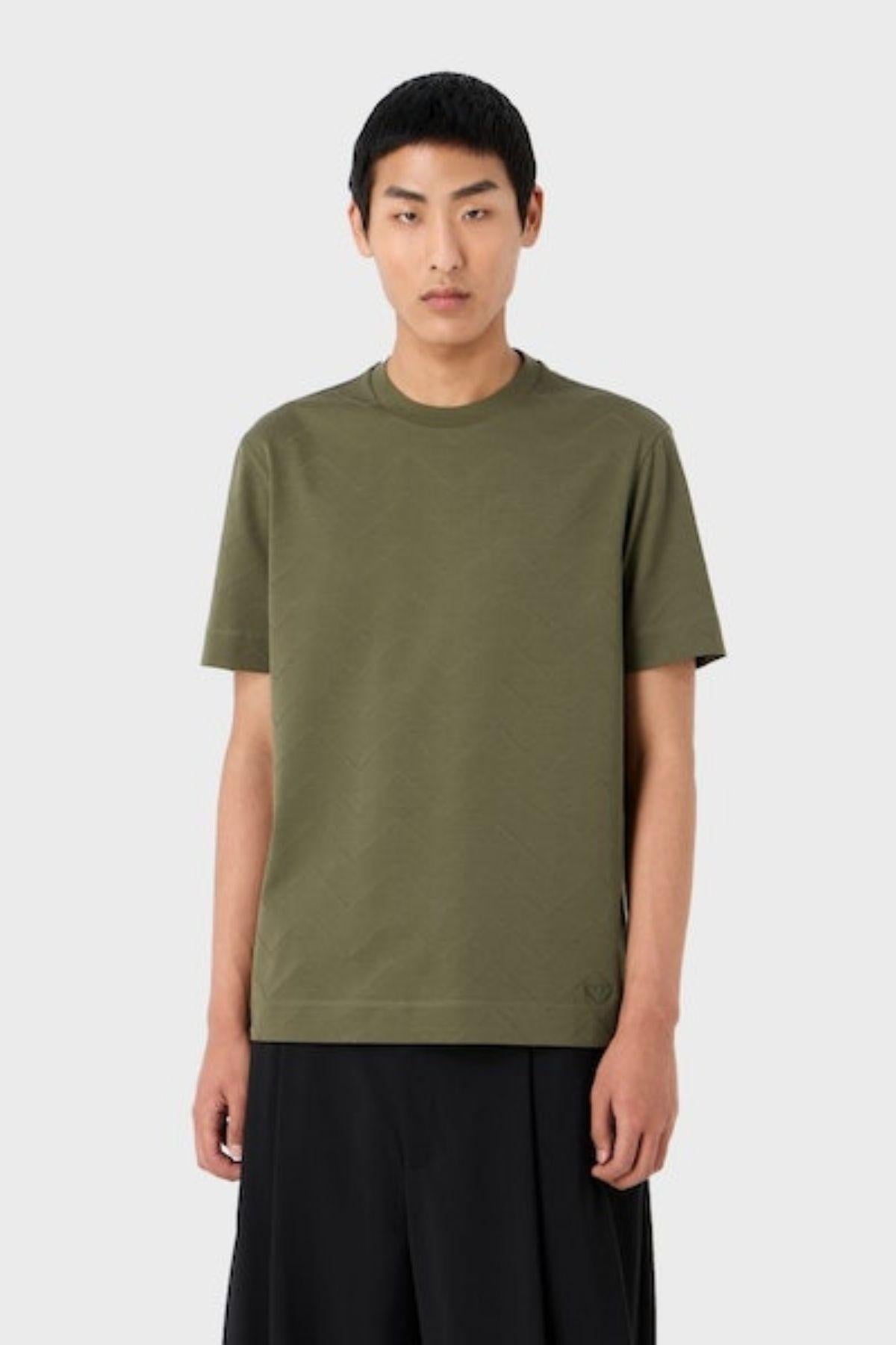 Emporio Armani Emporıo Armani Erkek Kısa Kollu Yuvarlak Yaka Logolu 0669 T-Shirt 6R1TDN 1JGYZ-0669