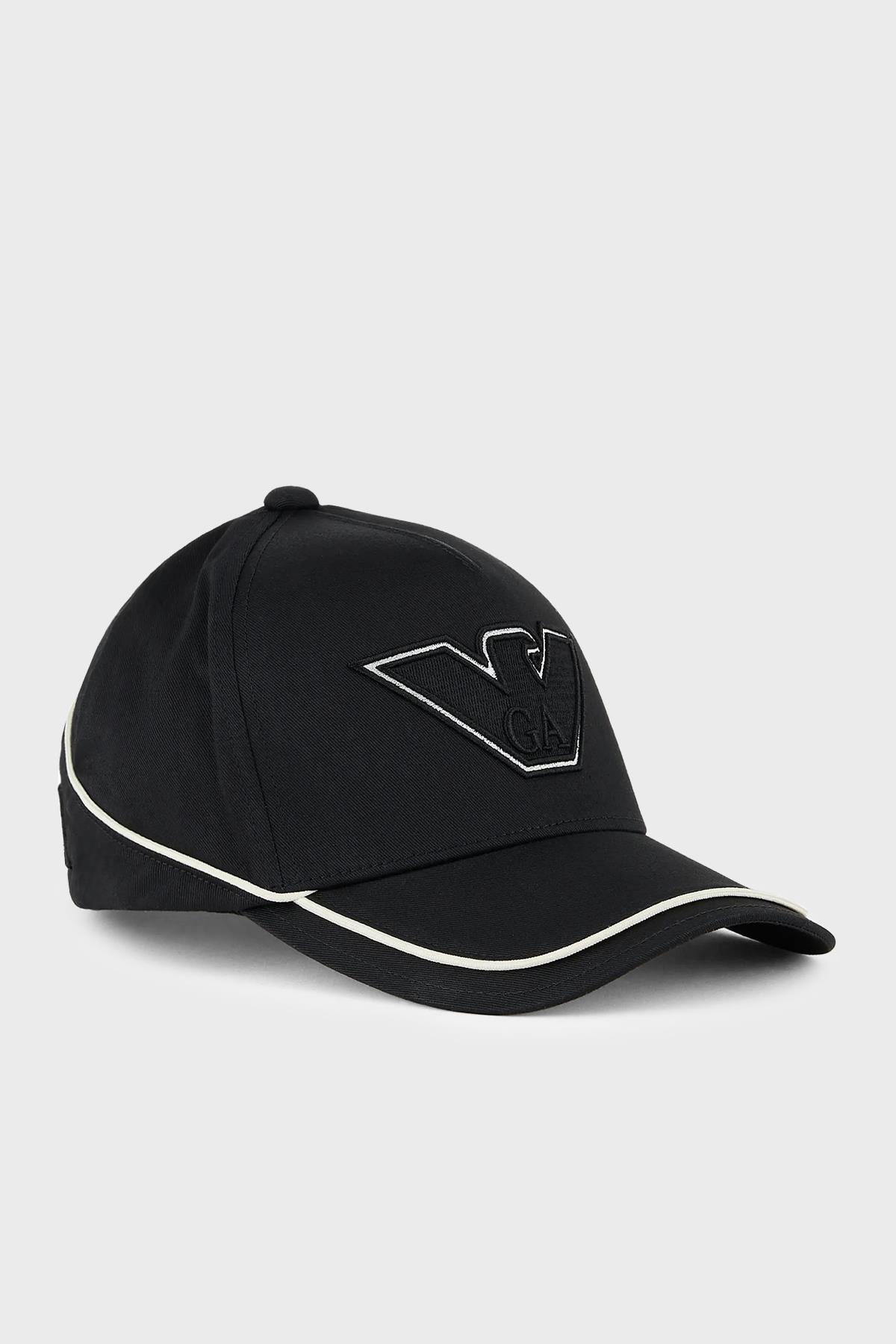 Emporio Armani Emporıo Armani Erkek Logolu Ayarlanabilir Spor Tasarım Siyah Spor Şapka 627391 3F561-00020