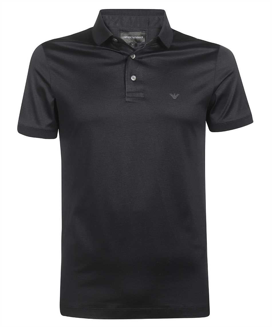 Emporio Armani Emporıo Armani Erkek Logolu Kısa Kollu Pamuklu Mavi Polo Yaka T-Shirt 8N1F98 1JUVZ-0920