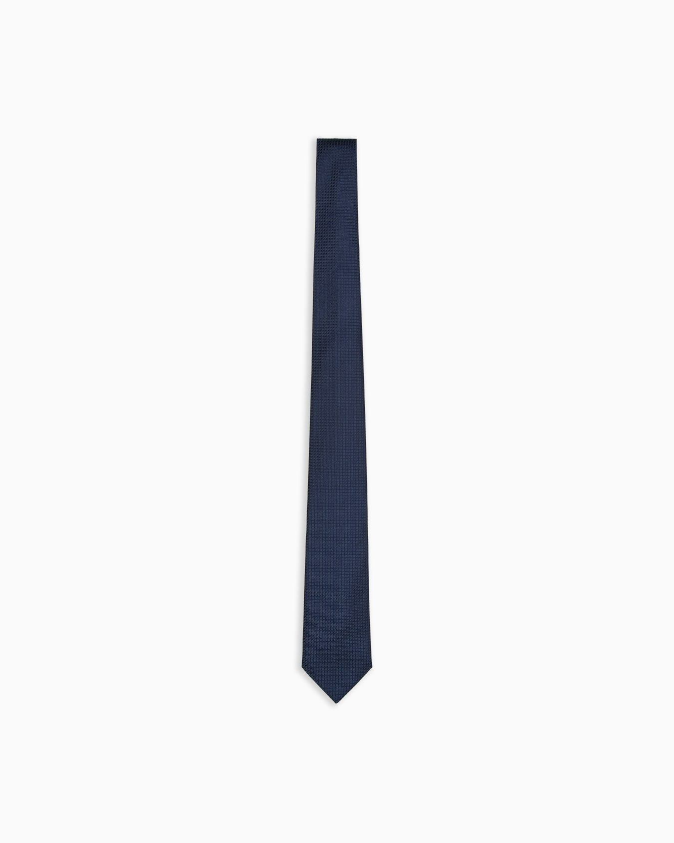 Emporio Armani Emporıo Armani Erkek Mikro Desenli %100 İpek Lacivert Kravat EM001344 TE19687-UB109